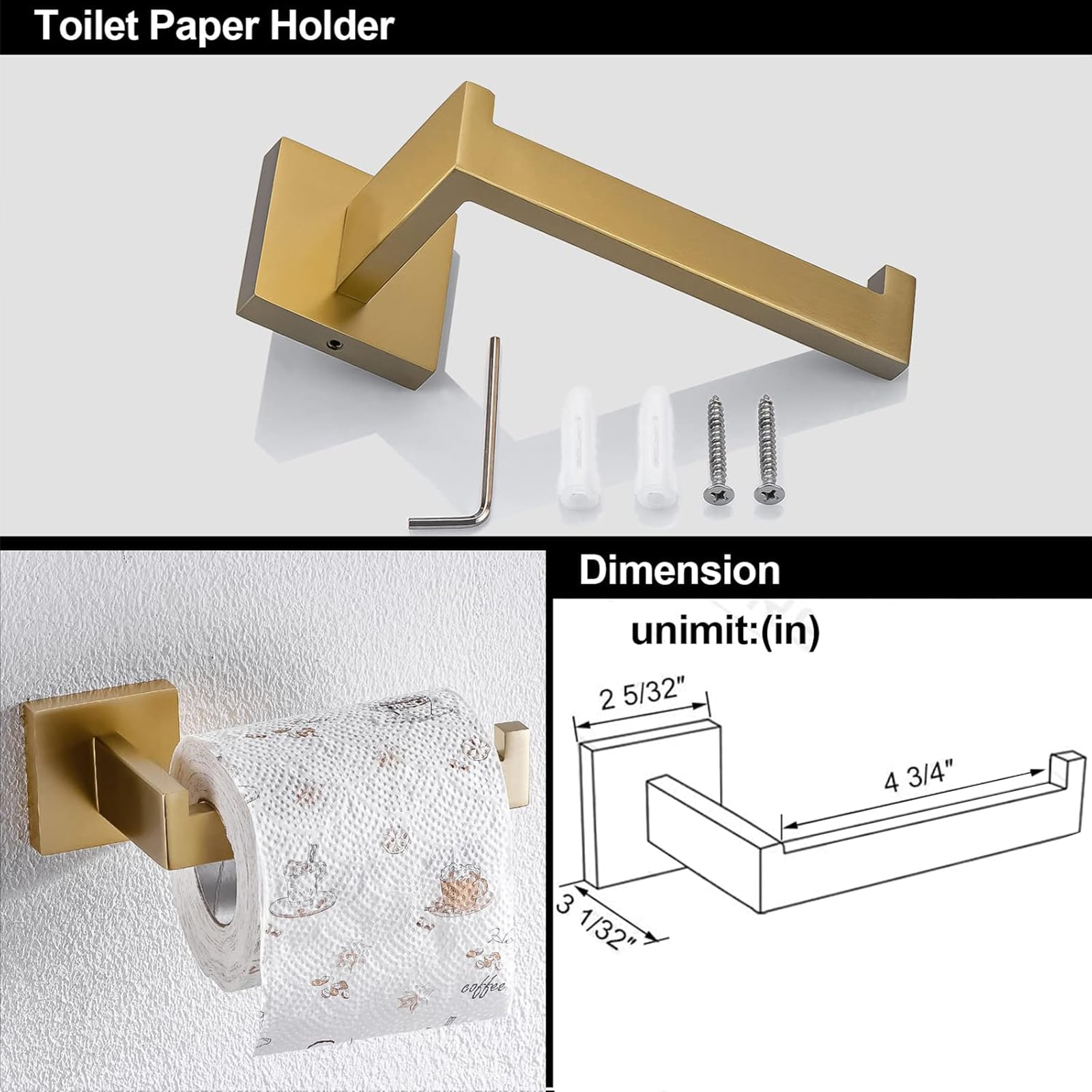 BYH BHS-2003-BG Decorative-Bath-Hardware-Kits - View #4