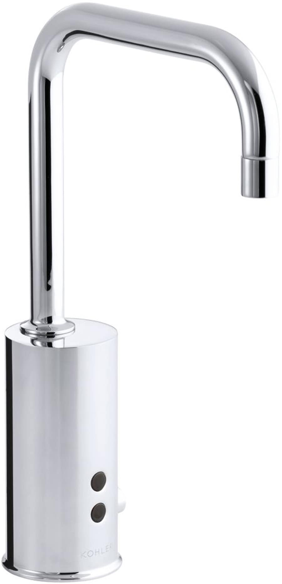 KOHLER 13474-CP Polished Chrome Single hole Touchless Mid-arc Commercial Touchless Bathroom Sink Faucet