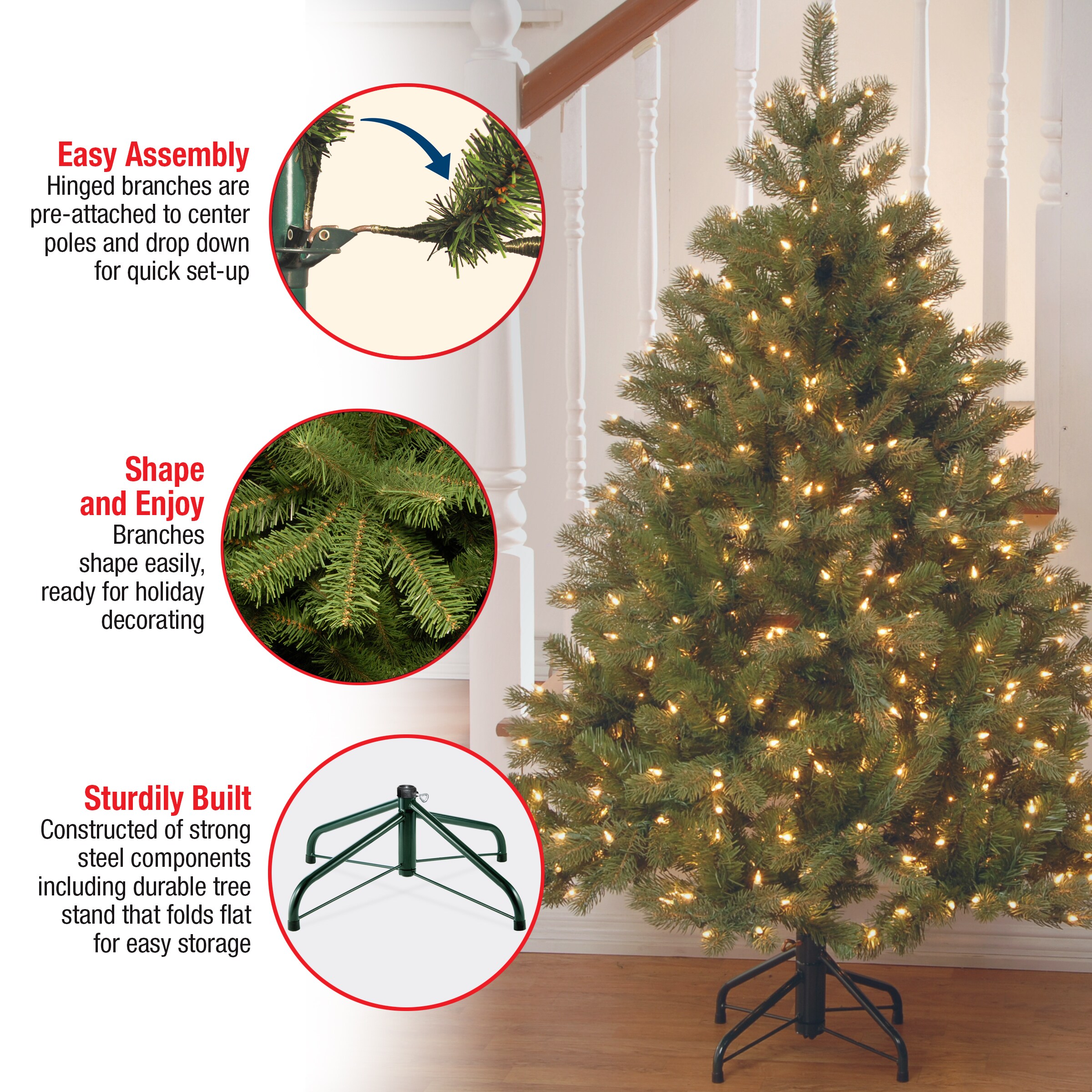 National Tree Company PEDD1-312-45 Artificial-Christmas-Trees - View #8
