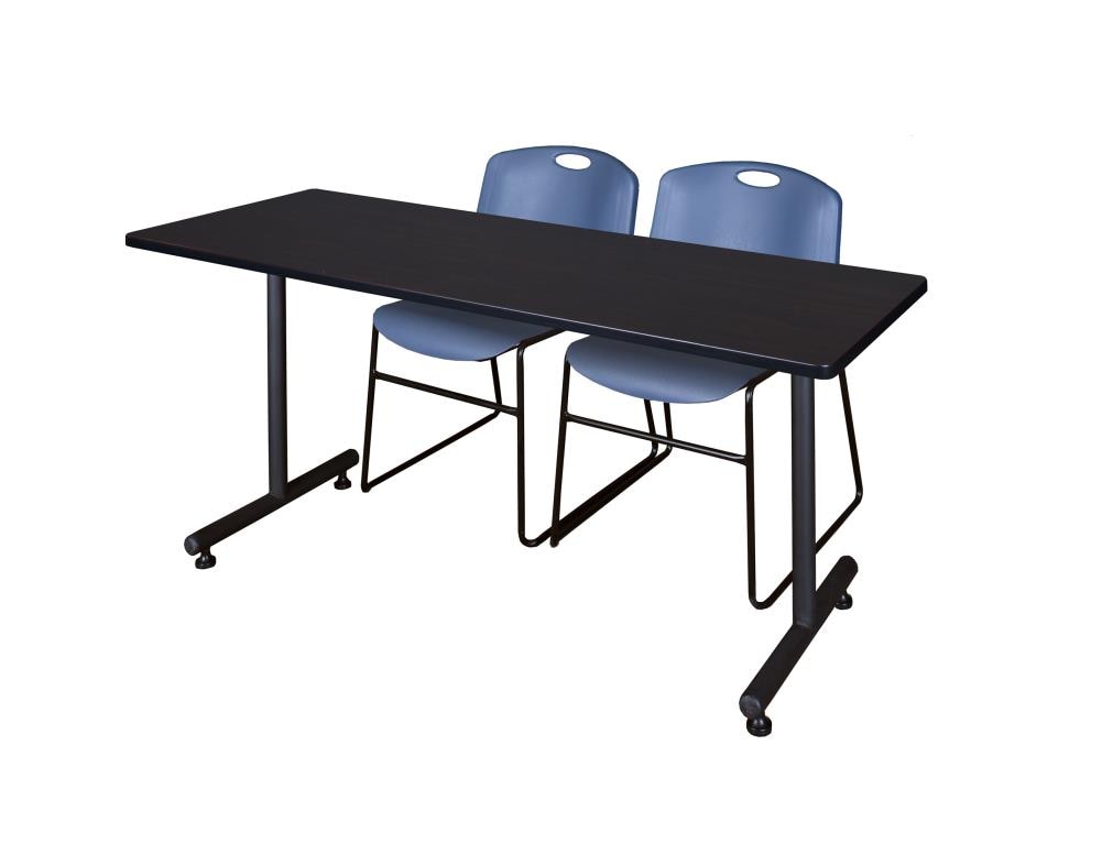 Regency MKTRCT6624MW44BE Training Brown 4-Person Training Table (66-in W x 29-in H)