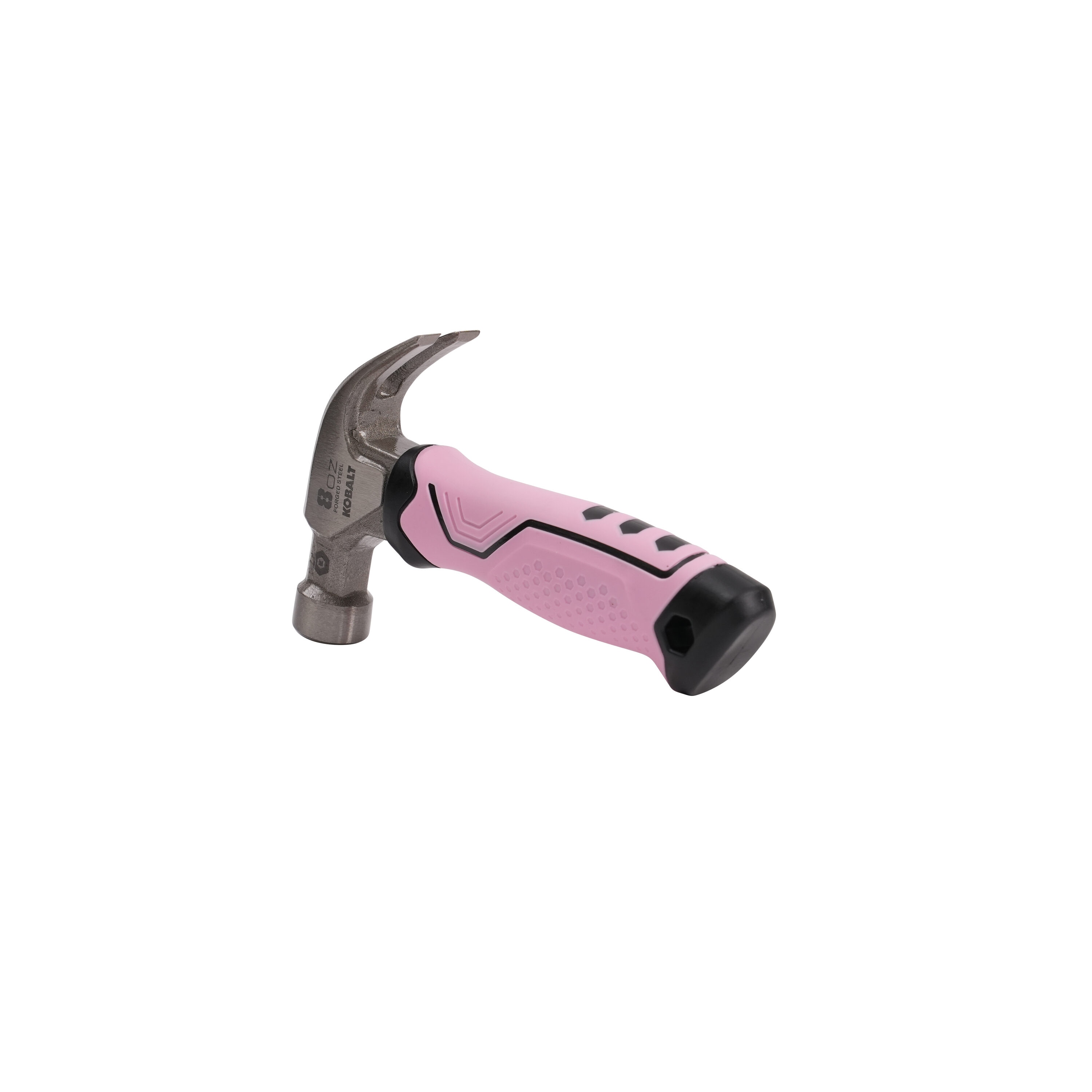 Kobalt Pink 8 -oz Steel Head Plastic Handle Hatchet Claw hammer #56283