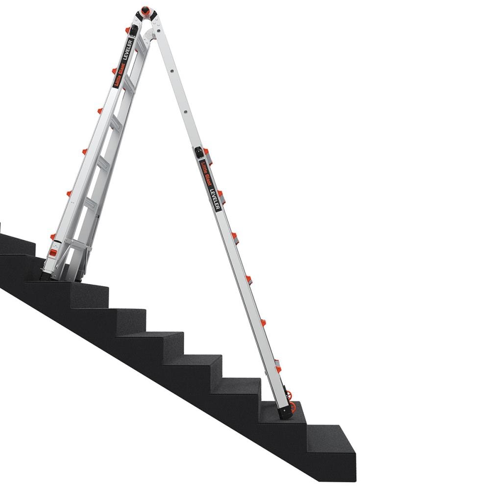 Little Giant Ladders Leveler M26 with Leg Levelers Aluminum 26-ft Reach ...