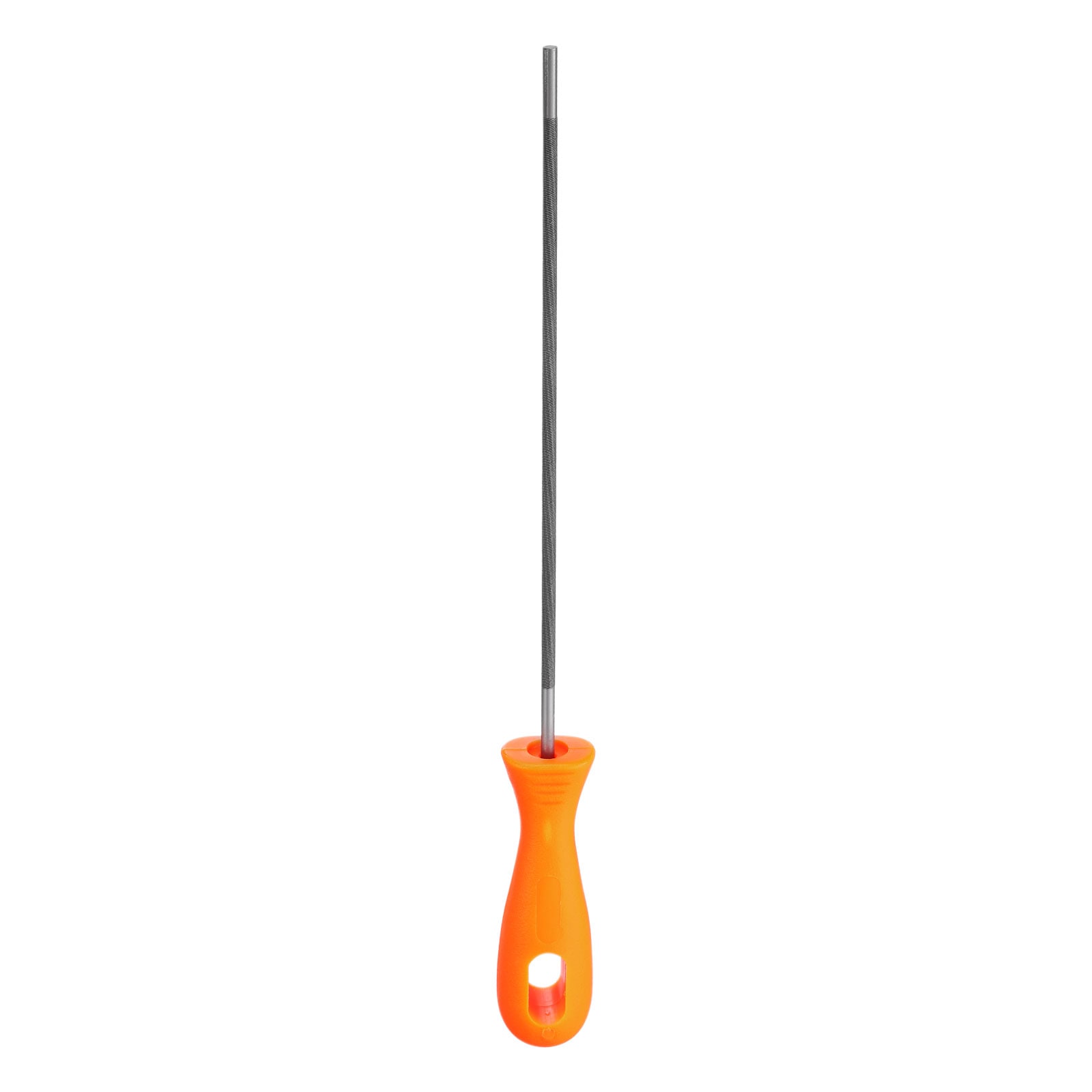 Chainsaw File 5/32 Inch 4mm Chrome Steel Double Cut Round Rasp with Plastic Handle for Chain Saw Polishing