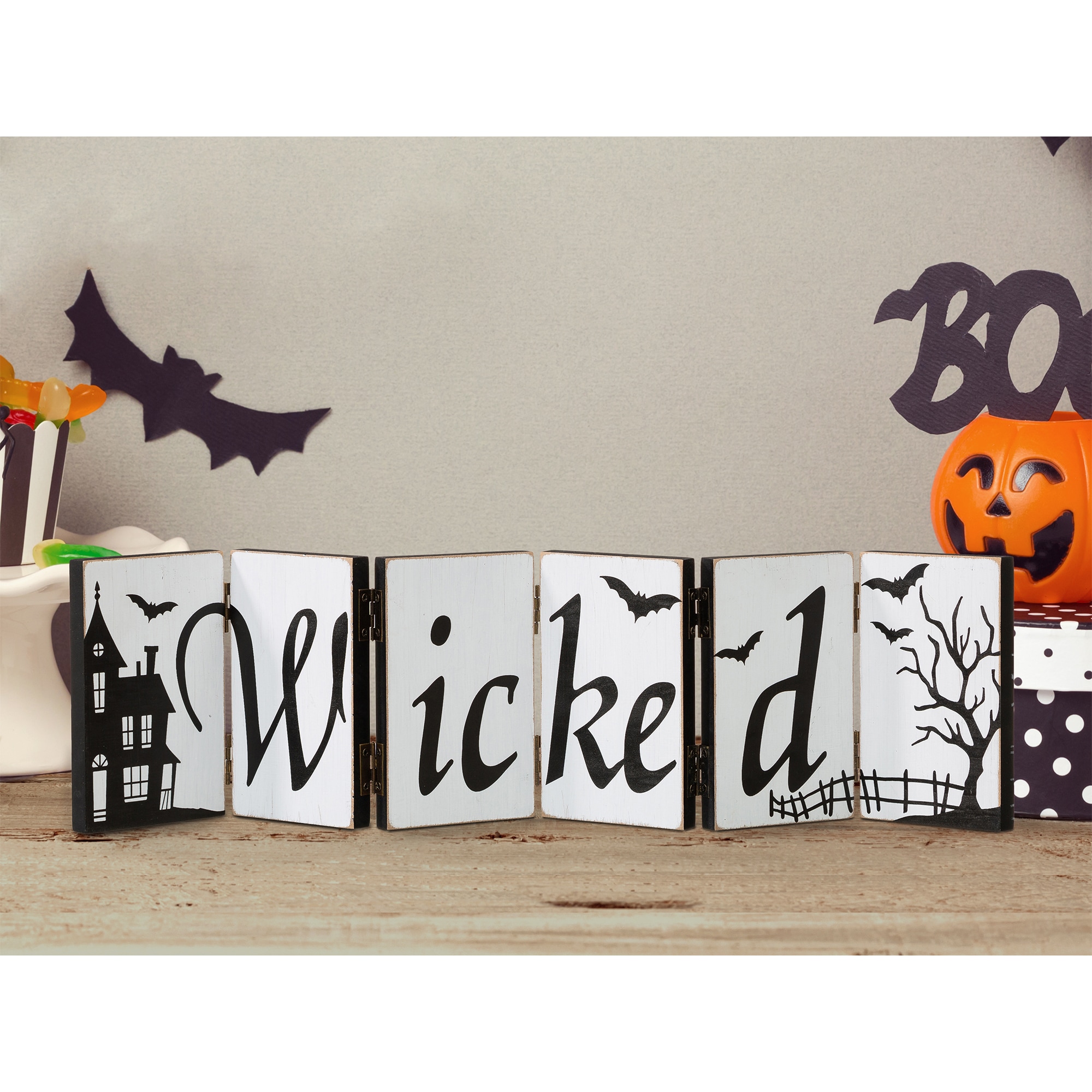 Glitzhome 2006200013 Table-Halloween-Decor - View #4