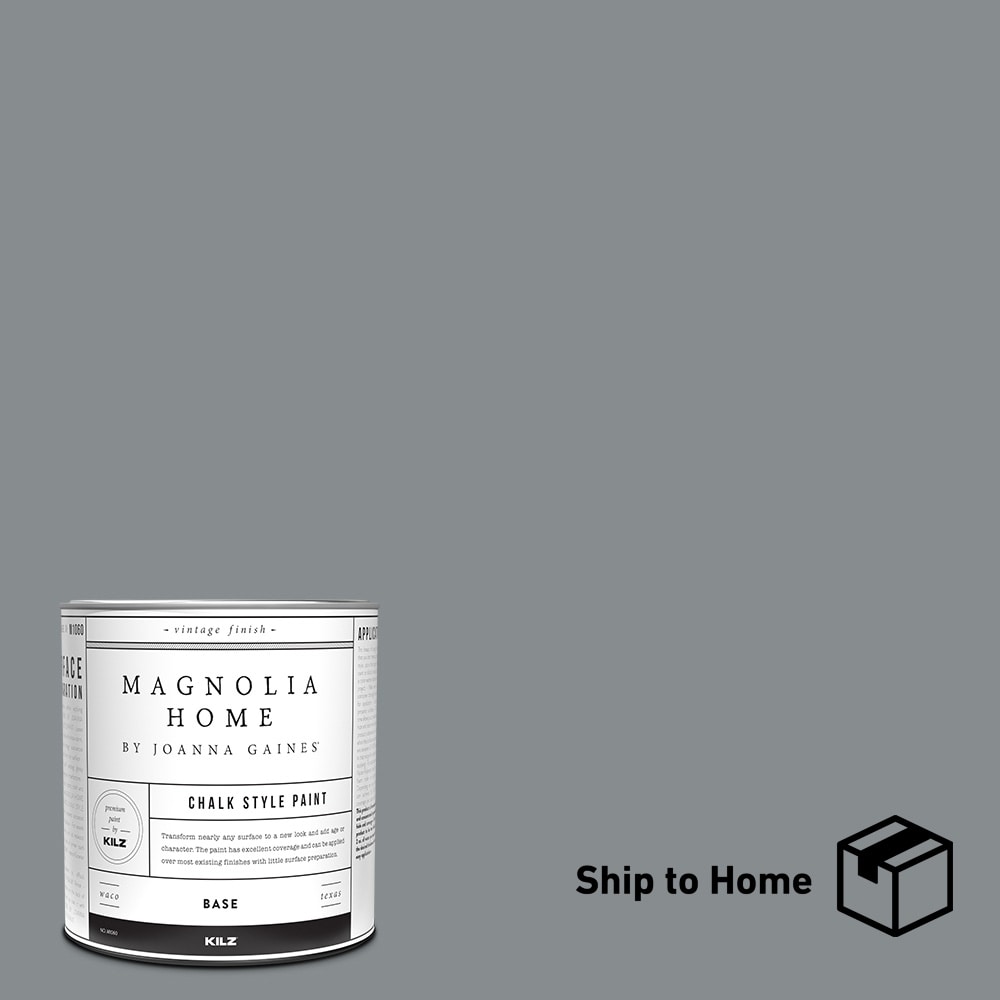 Magnolia Home 00181104 by Joanna Gaines Water-based Pre-tinted Low Odor Deep Rock Chalky Paint (1-quart)