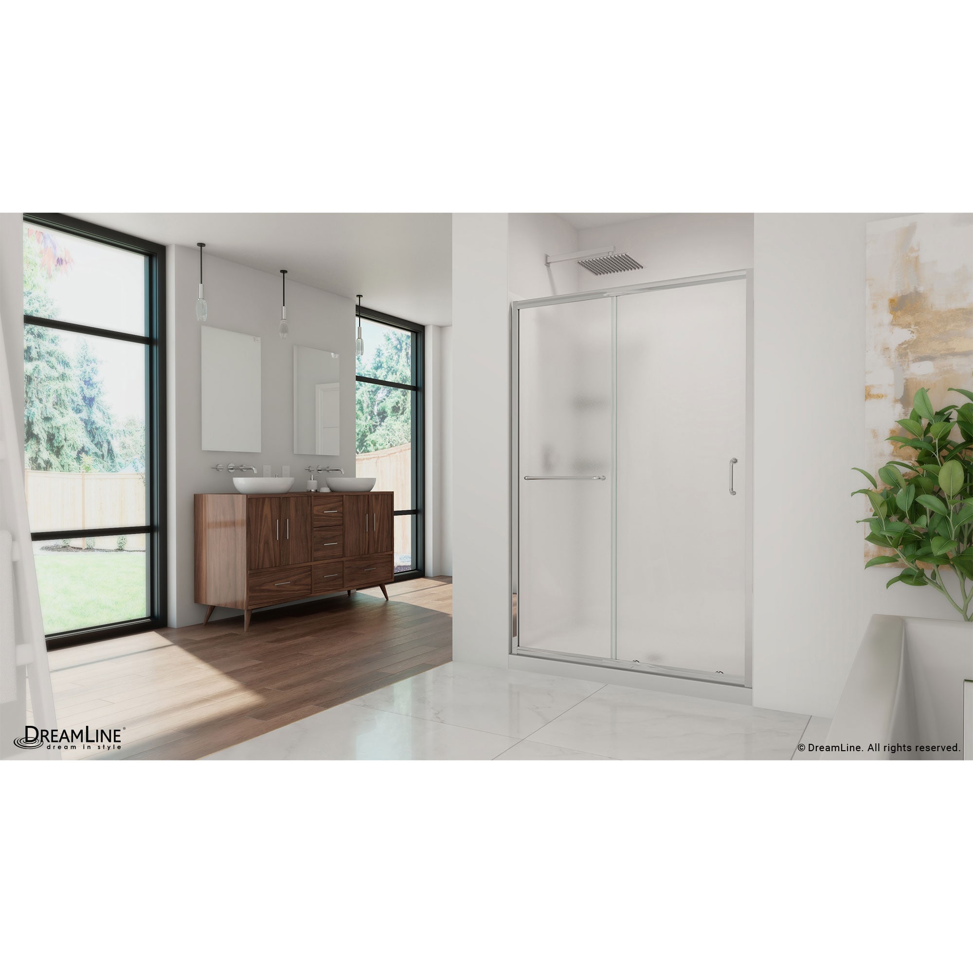 DreamLine DL-6107C-01FR Alcove-Shower-Kit - View #3