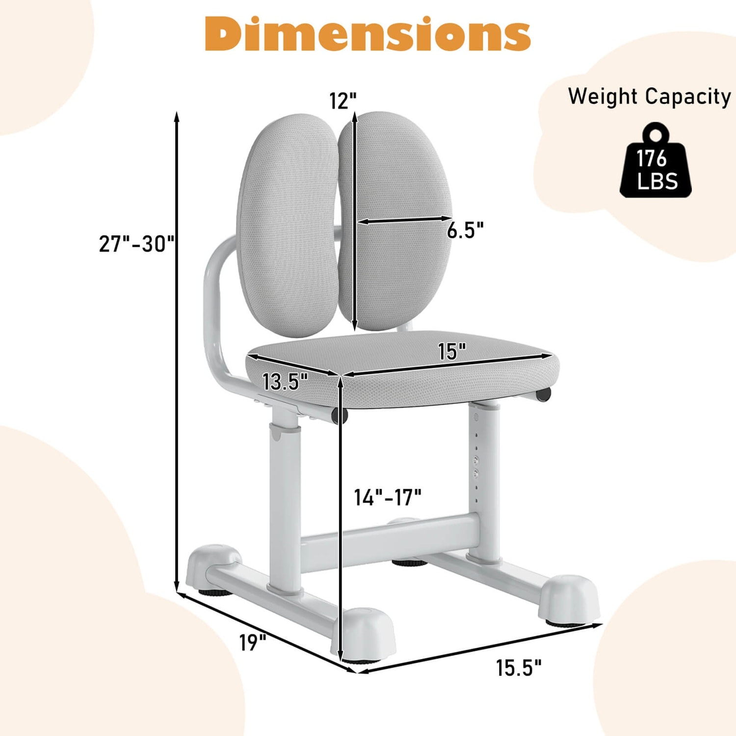 Costway CSHY001672 Kids-Chairs - View #3