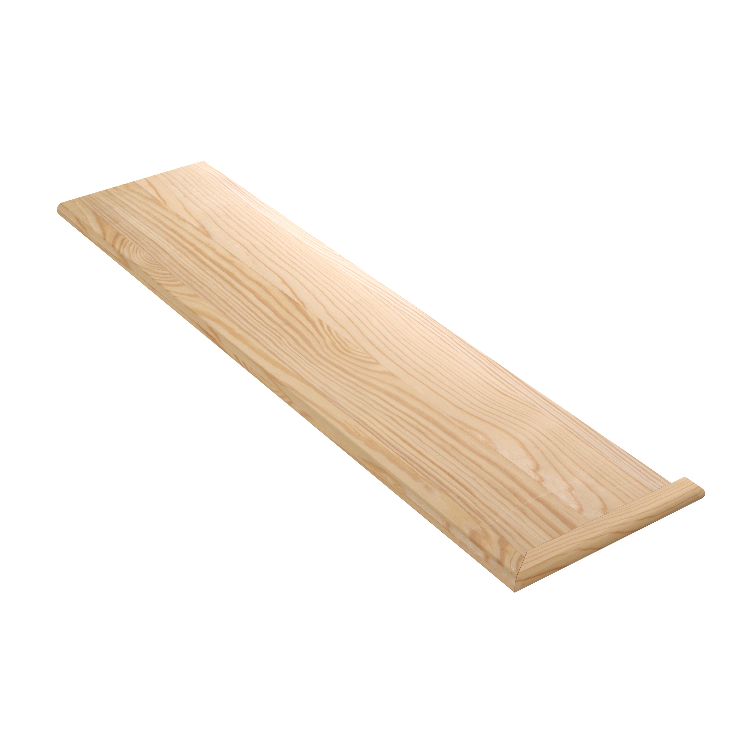 Crown Heritage 47Y8070MR48 48-in x 11.5-in x 1.0313-in Unfinished Yellow pine Reversible return Bullnose Stair Tread
