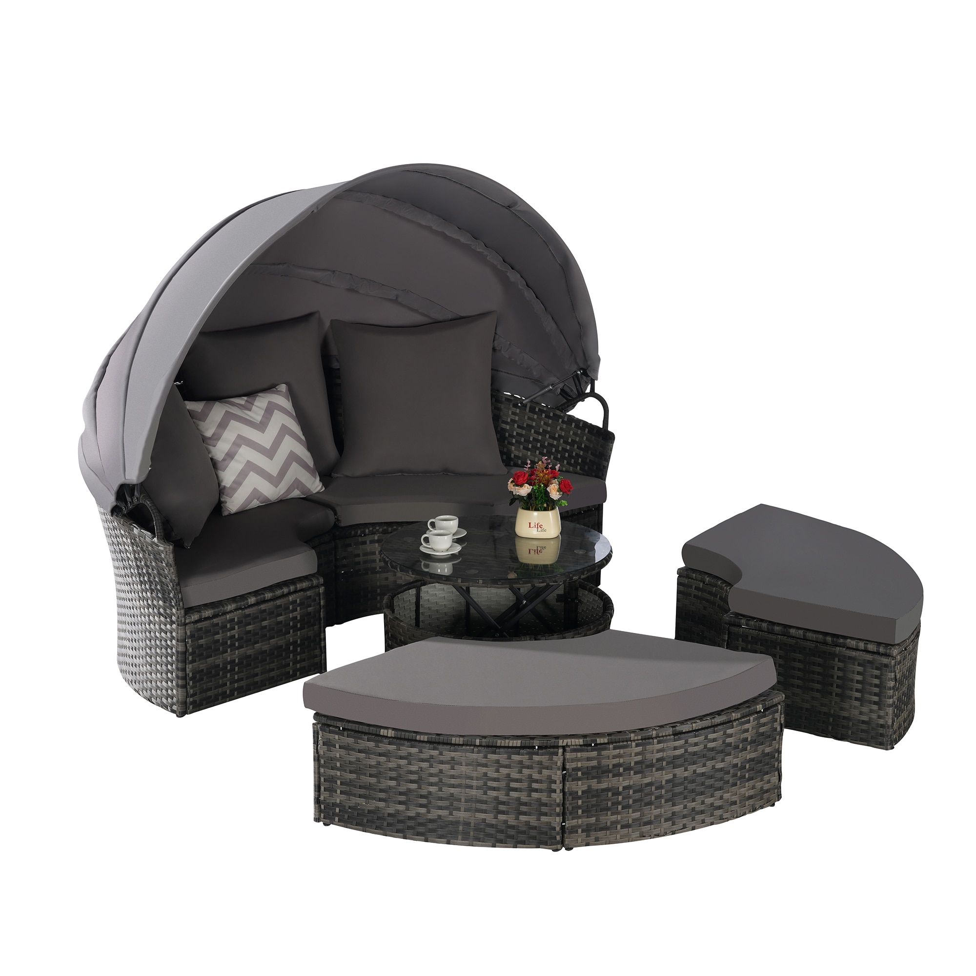 SINOFURN SYA38023BN Patio-Sofas-Daybeds - View #9