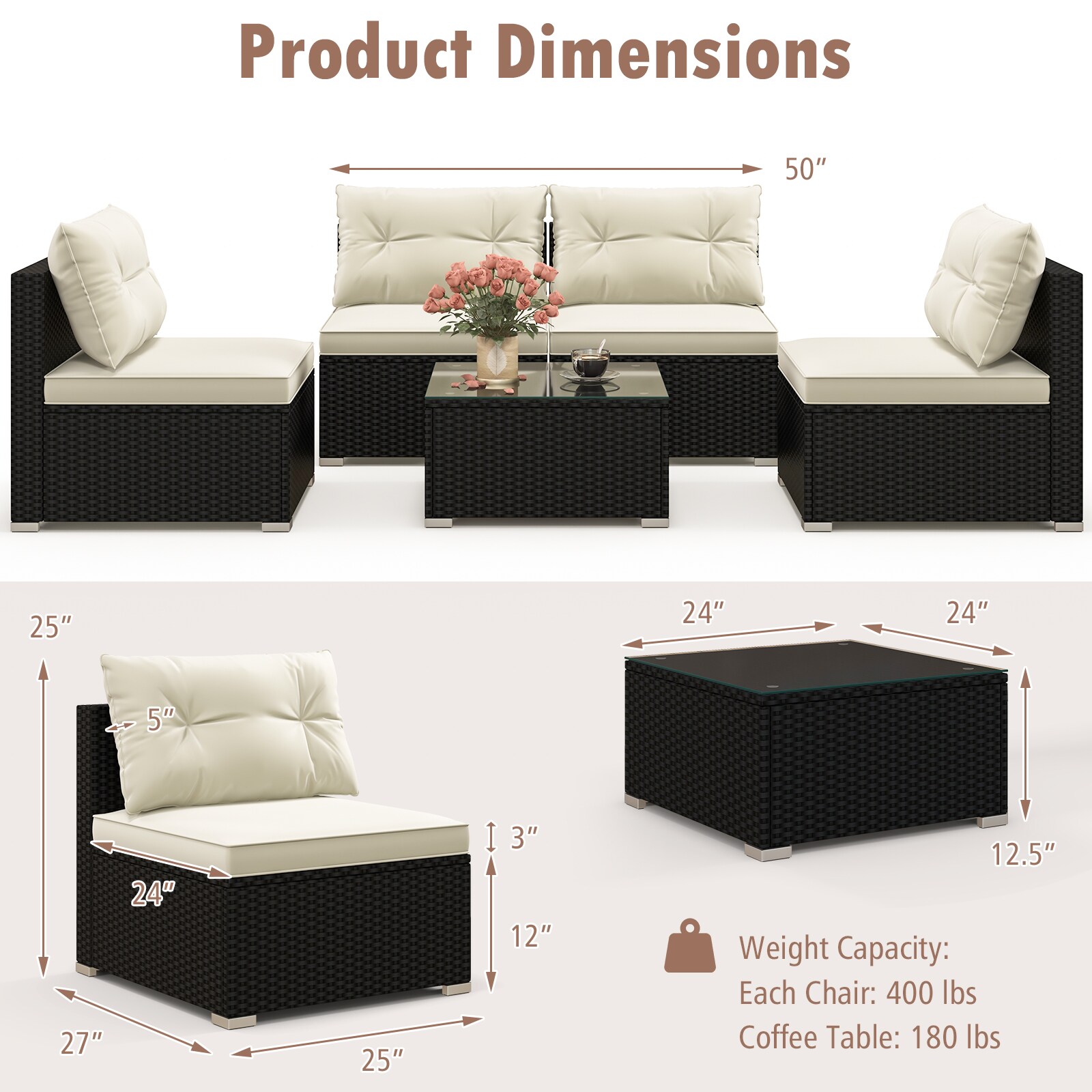 Slickblue D-CO-23996WH Patio-Sofas-Daybeds - View #5