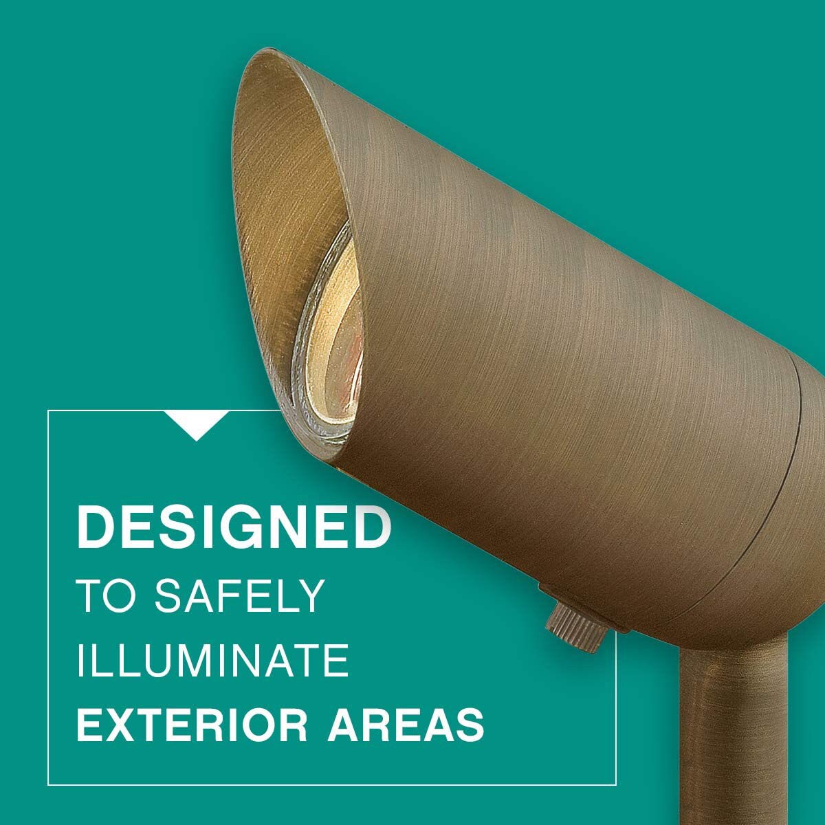 Matte Bronze LED Outdoor Spotlight with Clear Lens