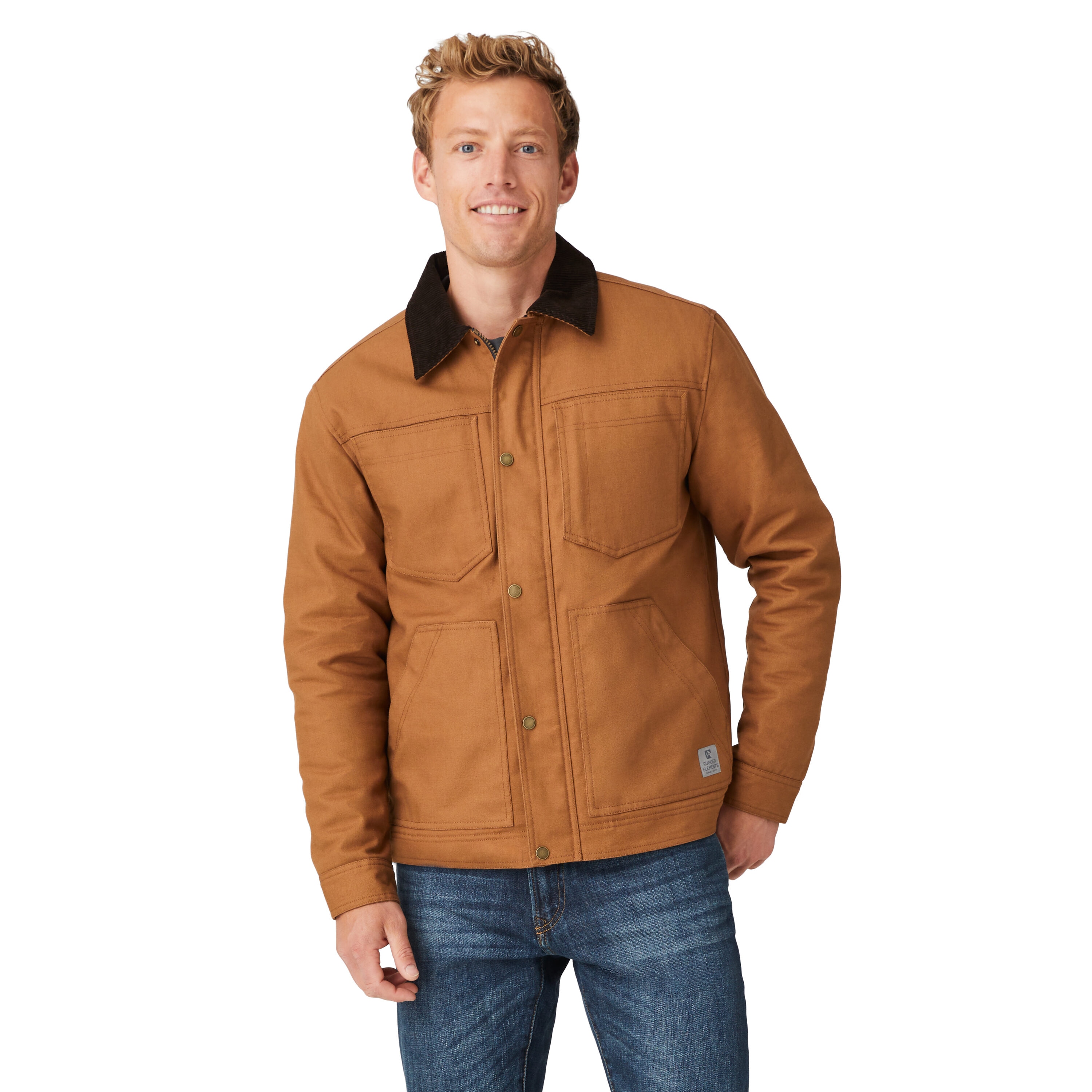 Free Country Men's Brown Polyester Panel Jacket (Xx-large) in the Work ...