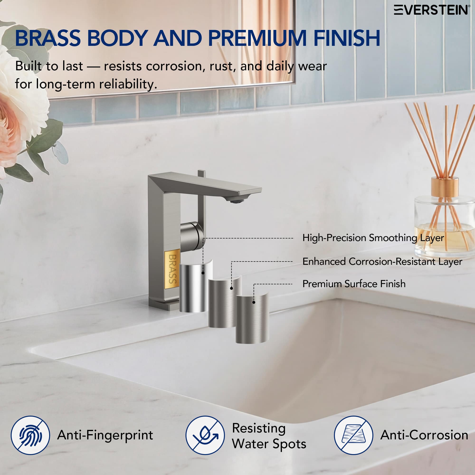 EVERSTEIN SFS-1304B-NK Lavatory-Faucets - View #6
