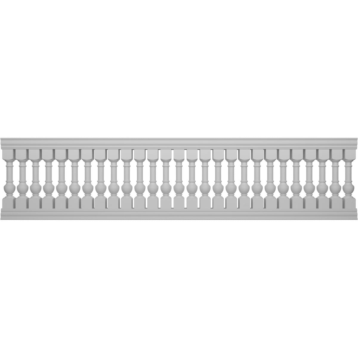 Ekena Millwork BALK42X168YOA FiberThane 14-Feet x 42-Inches York Fiberglass Deck Rail Kit