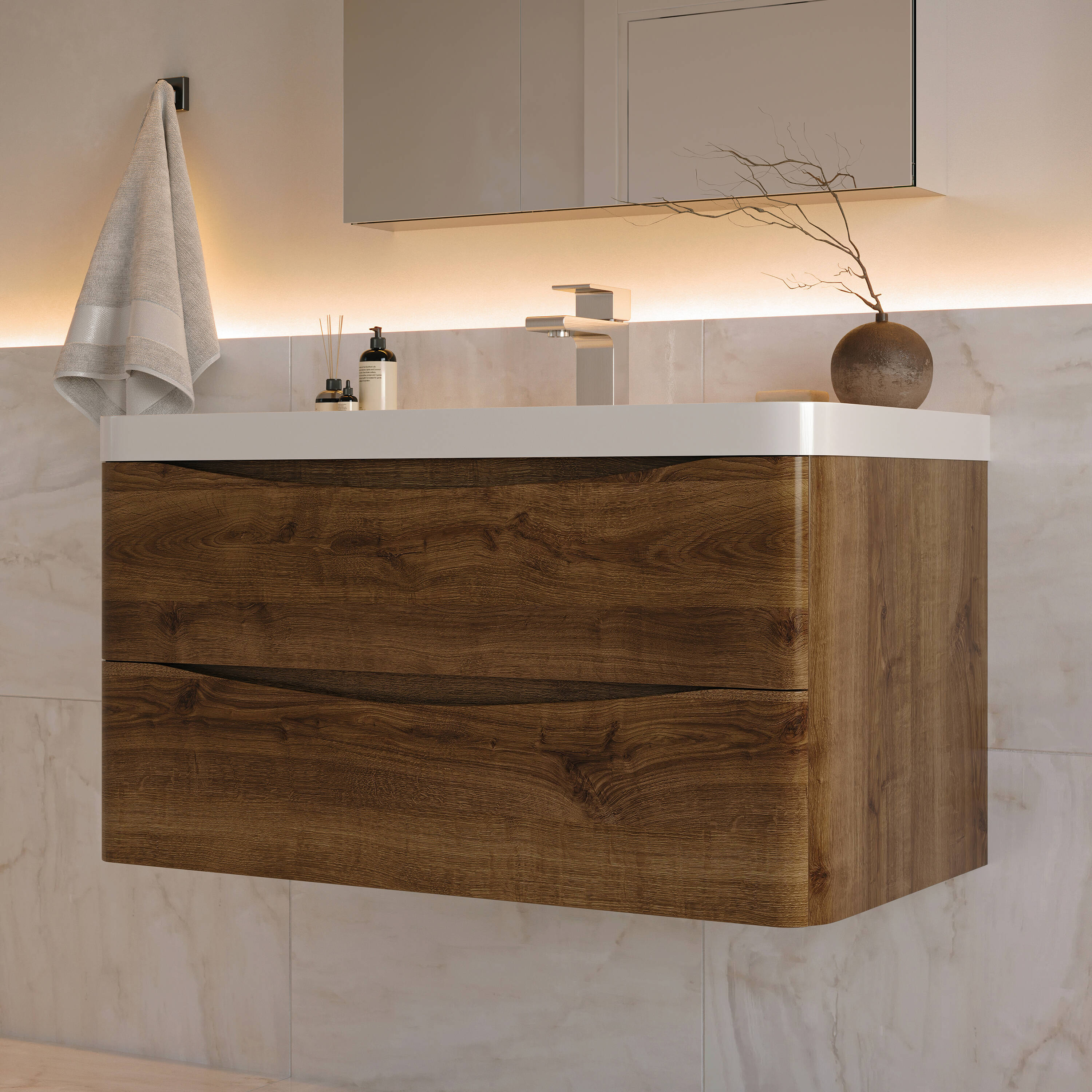 Fresca FVN9036RW Bath-Vanity-Combo - View #5