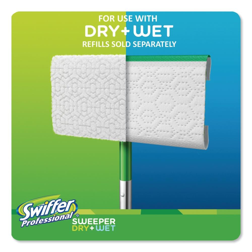 New Swiffer Max Extra Large Sweeper Mop 17” Wide W/ 2 Each Wet + Dry Cloths