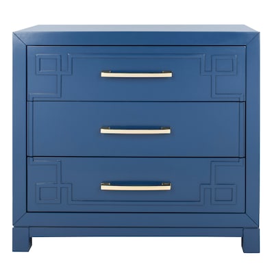 Safavieh Raina Lapis Blue Gold Pine 3, Navy Blue Gold Dresser
