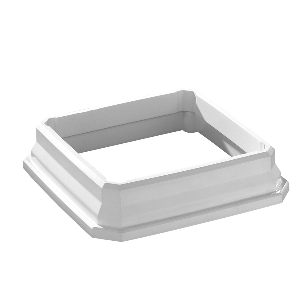TimberTech T5X5PSKIRTW 5-in x 5-in White Composite Deck post base trim
