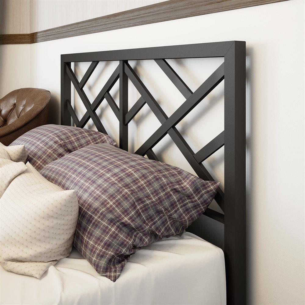 Amisco Windmill Textured Dark Brown Queen Metal Platform Bed At Lowes.com