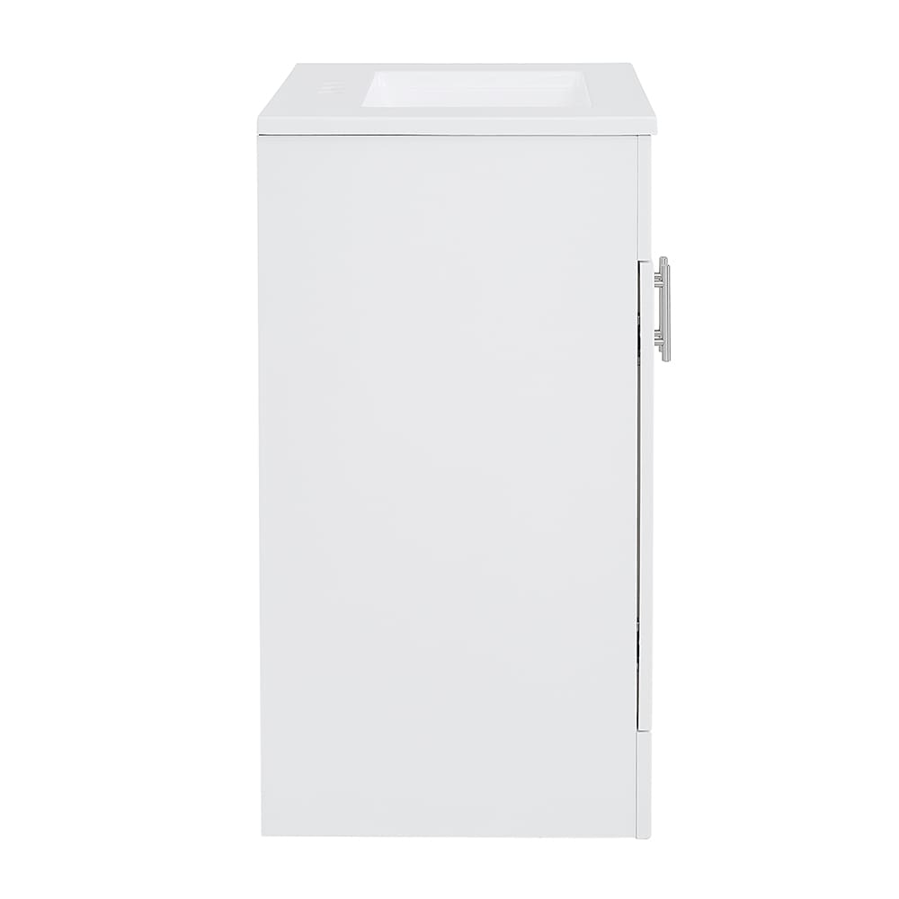 Style Selections Kirkman 24-in White Single Sink Bathroom Vanity with ...