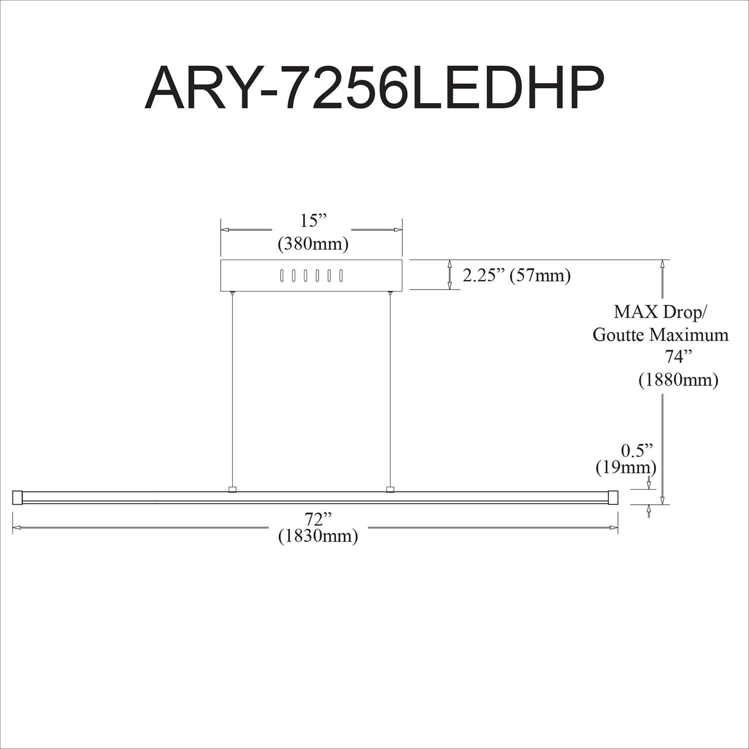 Dainolite ARY-7256LEDHP-MB Pendant-Lights - View #4