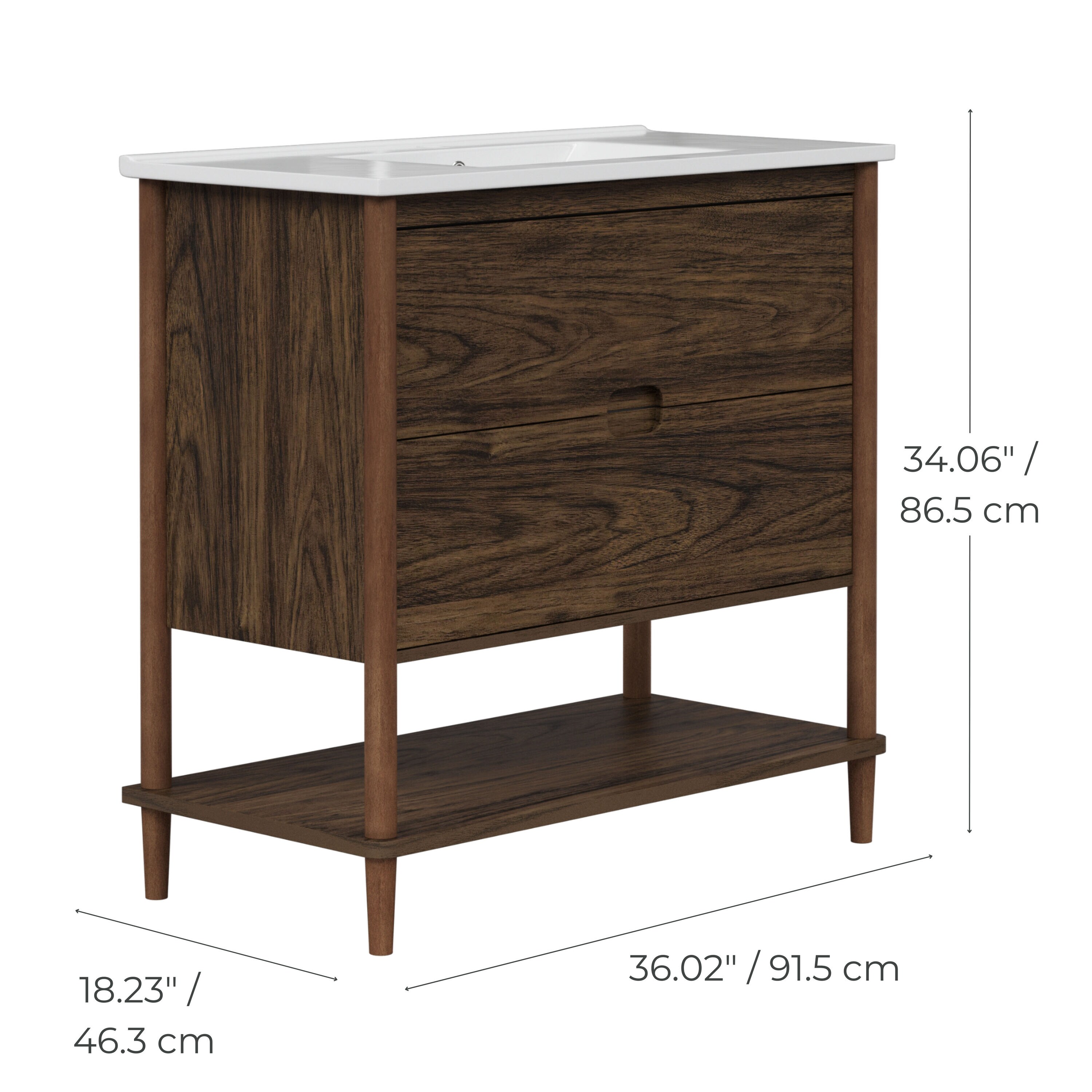 Teamson Home ELG-919WA Bath-Vanity-Combo - View #4