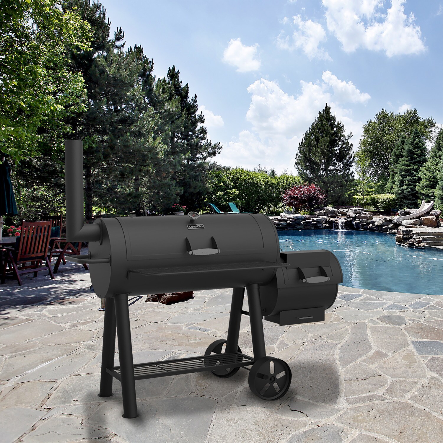 Dyna-Glo Signature Series 51.18-in W Black Barrel Charcoal Grill in the  Charcoal Grills department at Lowes.com