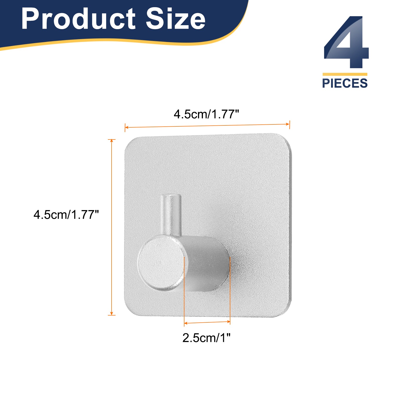 Unique Bargains S25093001UX3284 Robe-Hooks - View #2