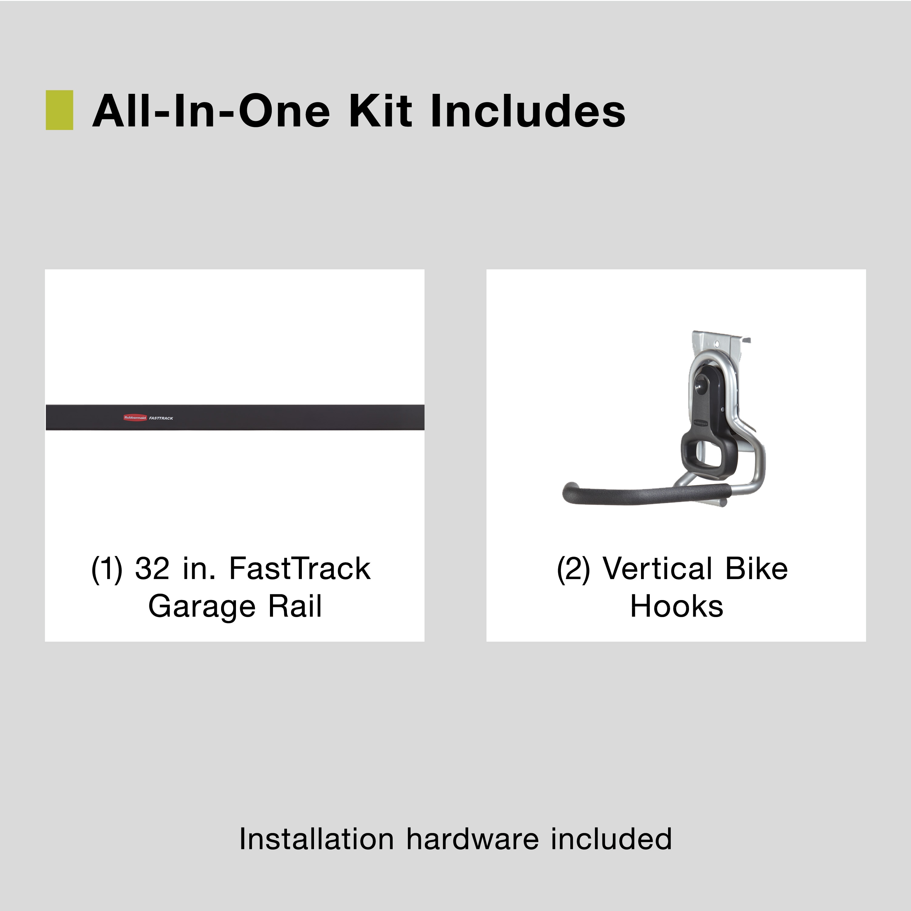 Rubbermaid 2087463 Garage-Storage-Rail-Sys-Acc - View #2
