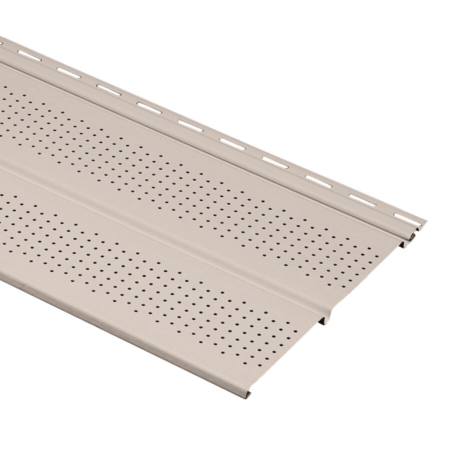 Durabuilt 14115 10-in x 144-in 932 Beige Vinyl Vented Soffit
