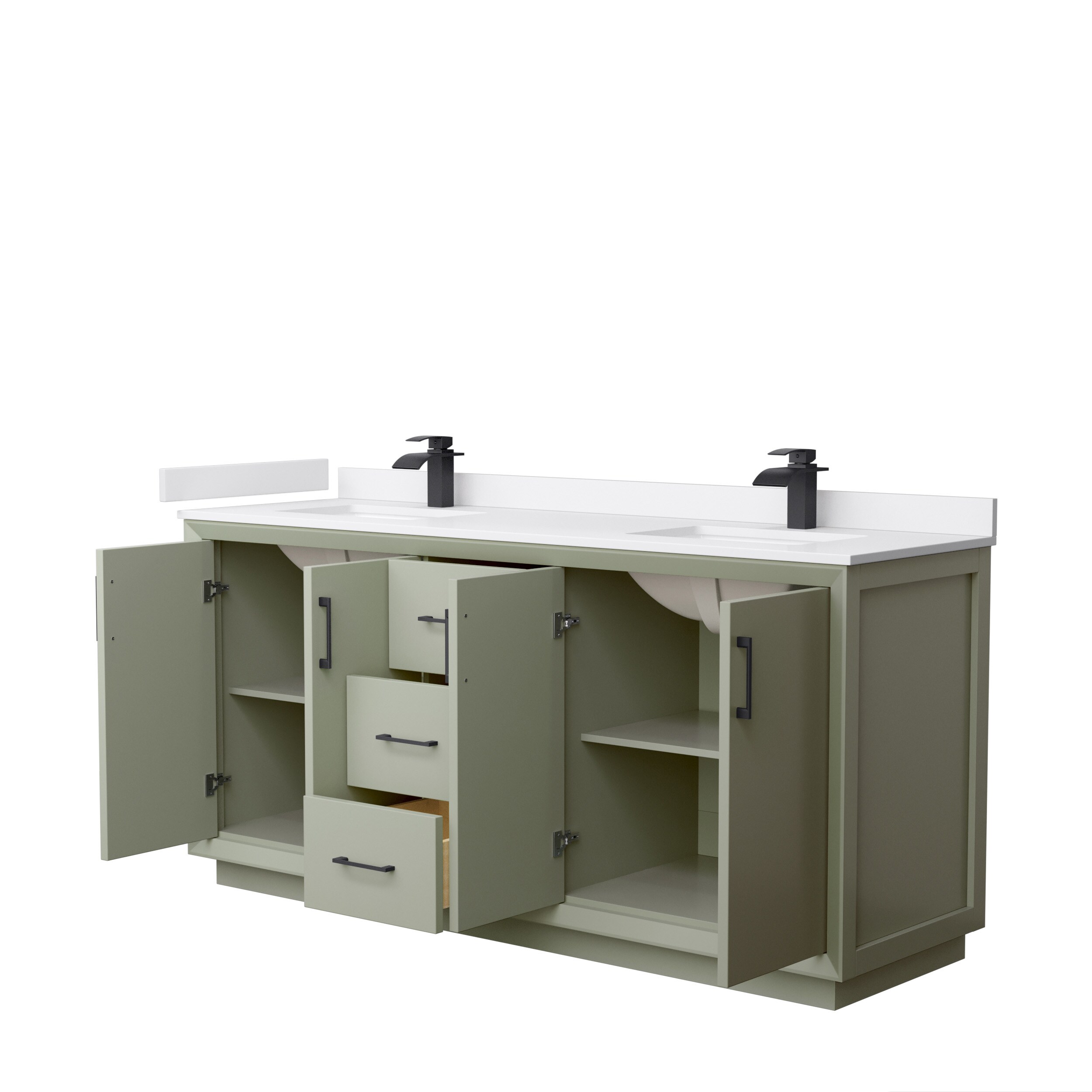 Wyndham Collection WCF414172DLBWCUNSMXX Bath-Vanity-Combo - View #2