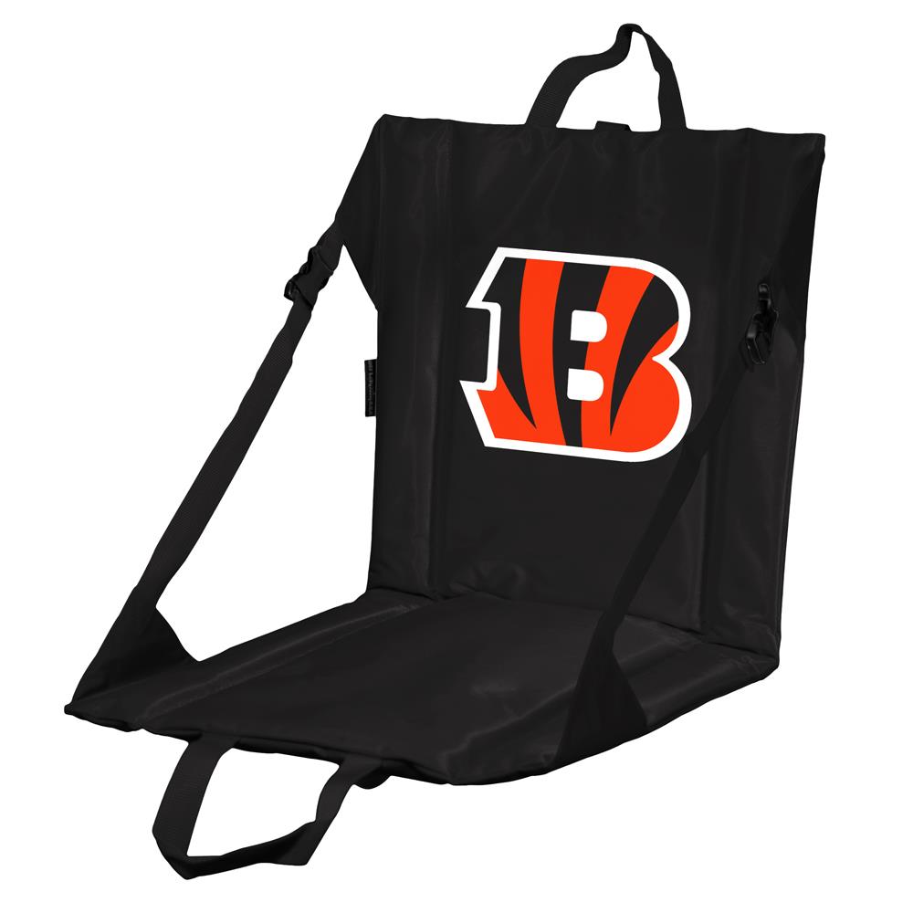 Logo Brands Cincinnati Bengals 14.5-in x 16-in Polyester Bleacher Seat at