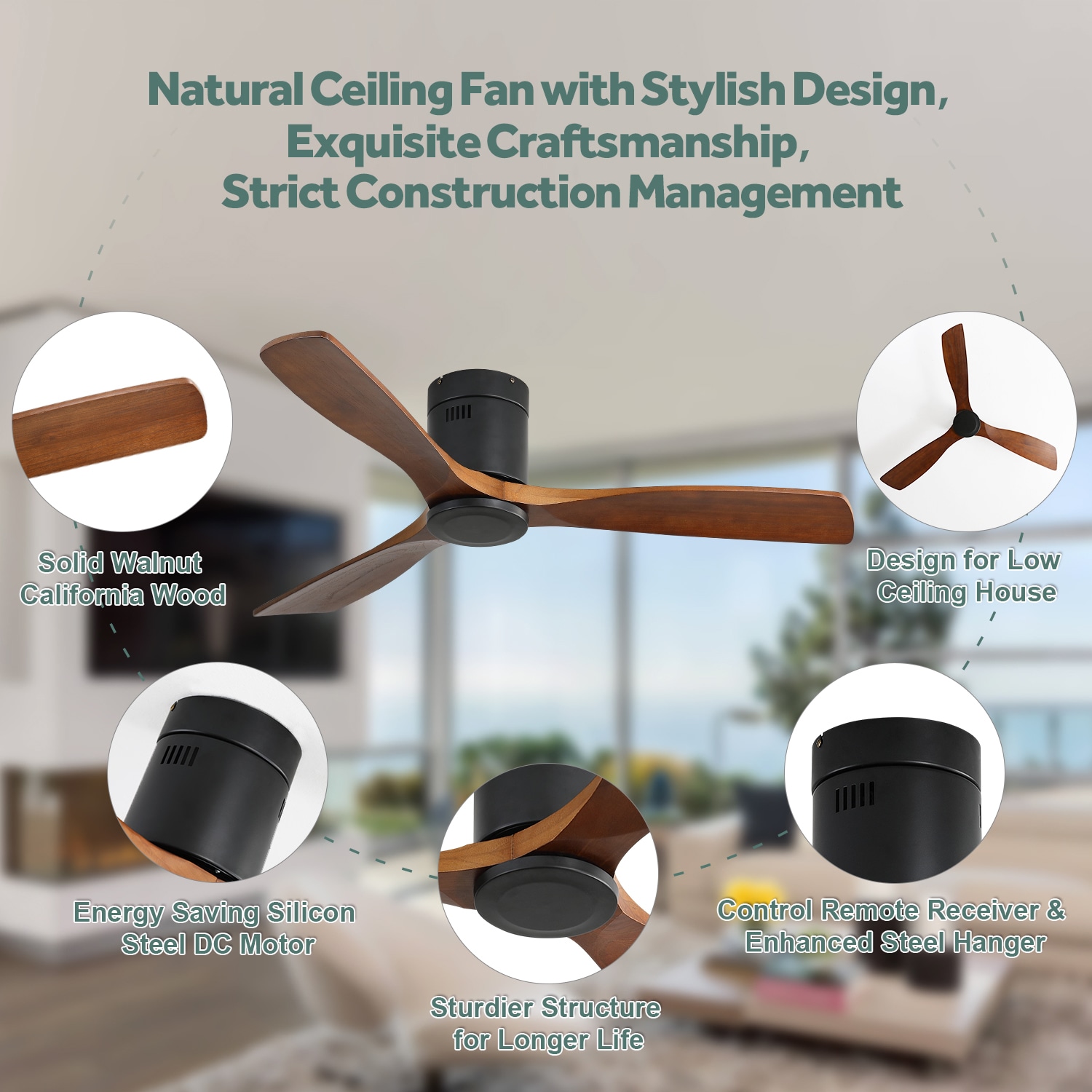 Clihome HS-AP-52143 Ceiling-Fans - View #7