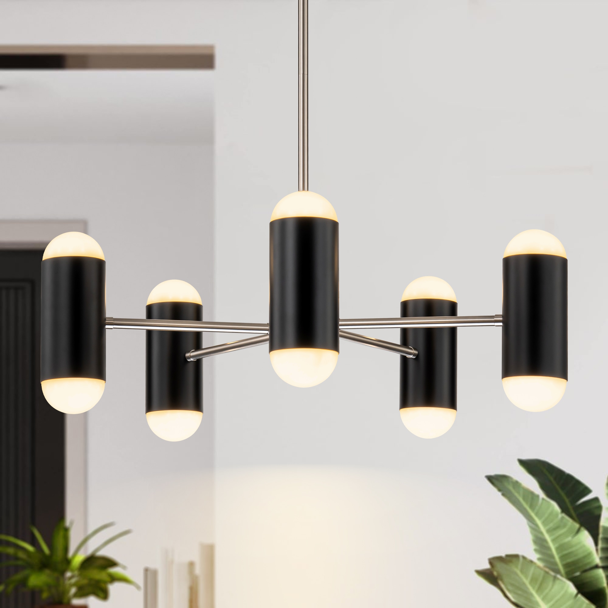 Rennnsan Sam 2-Light Matte Black Modern/Contemporary Linear