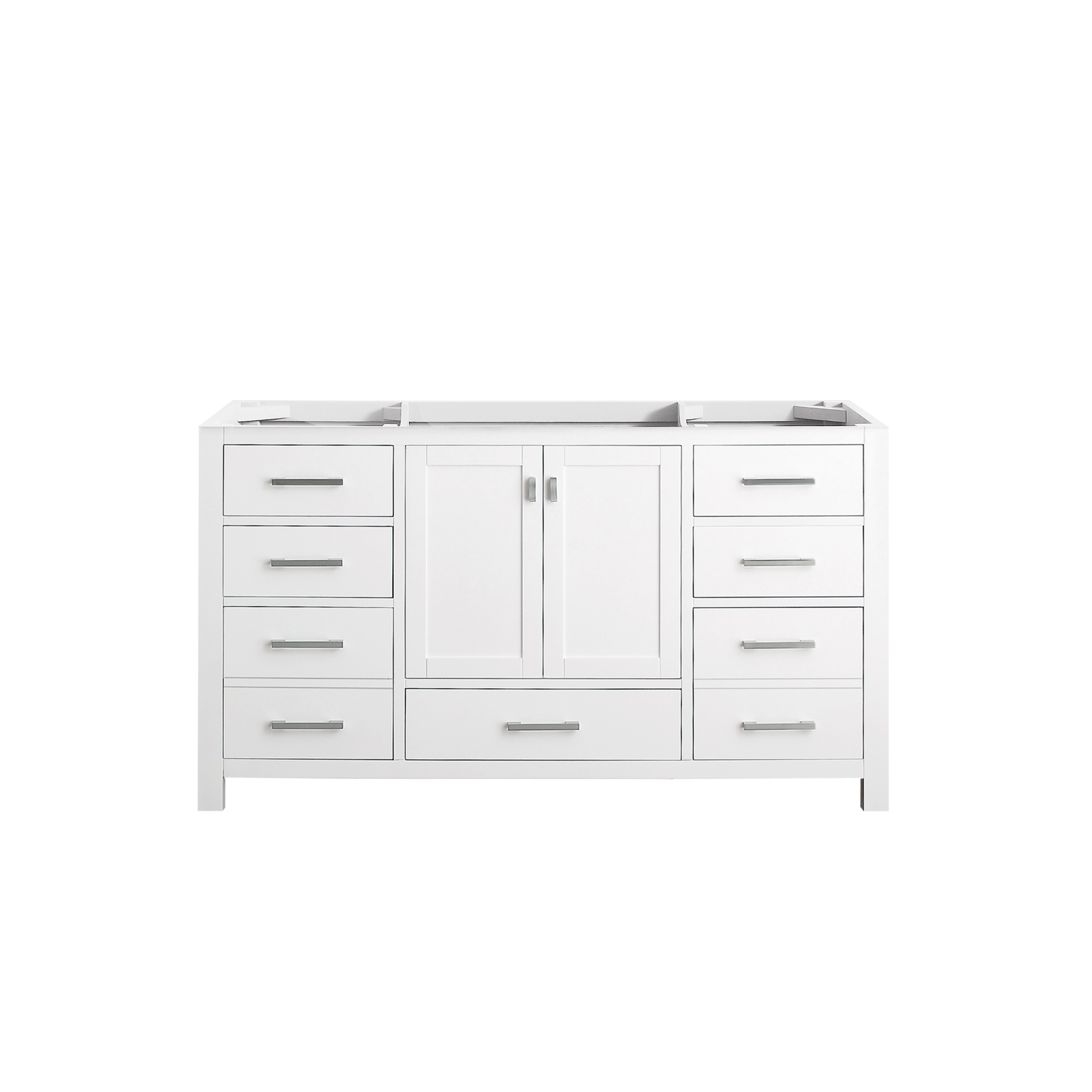 Avanity MODERO-V60-WT-A Modero 60-in White Bathroom Vanity Base Cabinet without Top