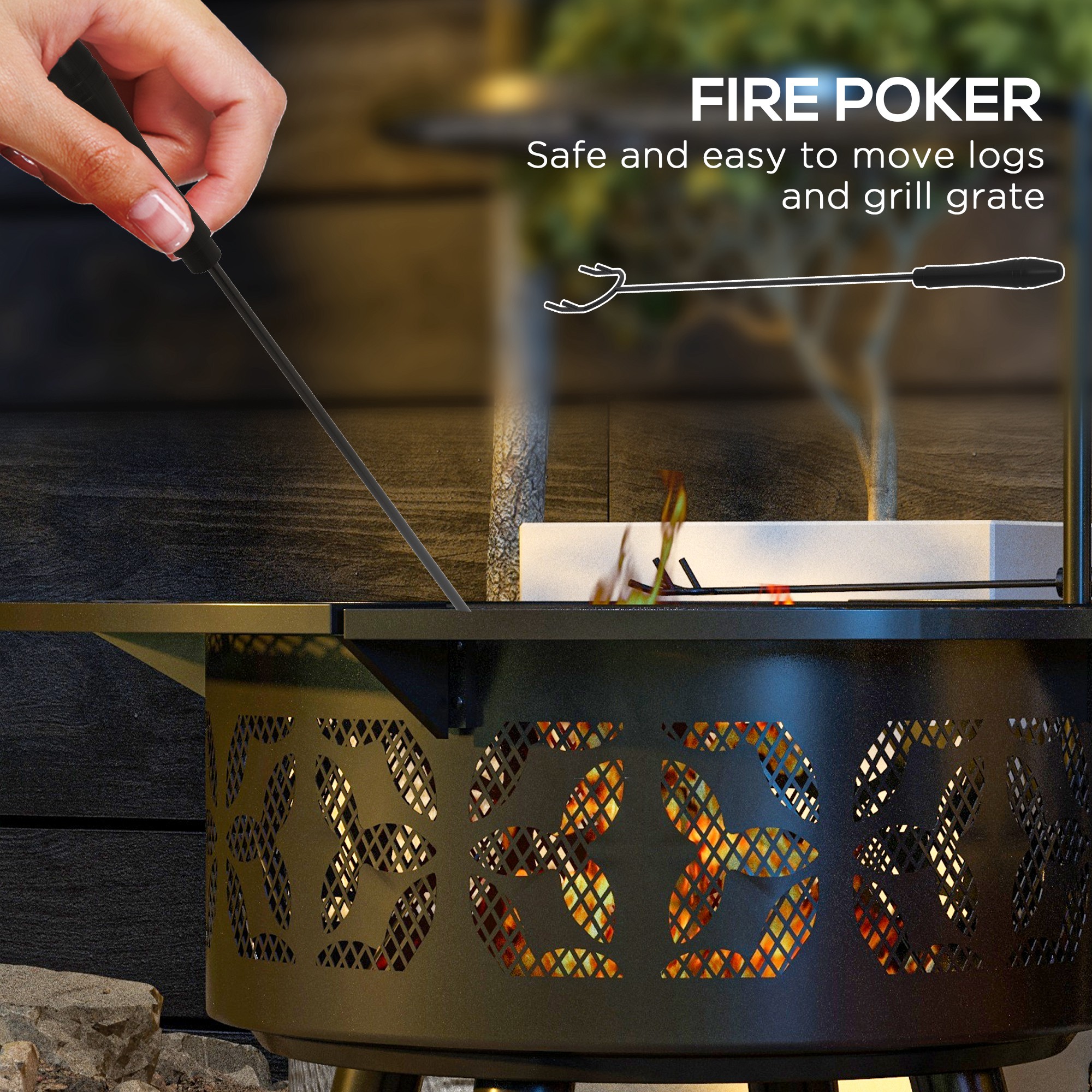 Maocao Hoom JL174298 Outdoor-Woodburning-Firepits - View #5