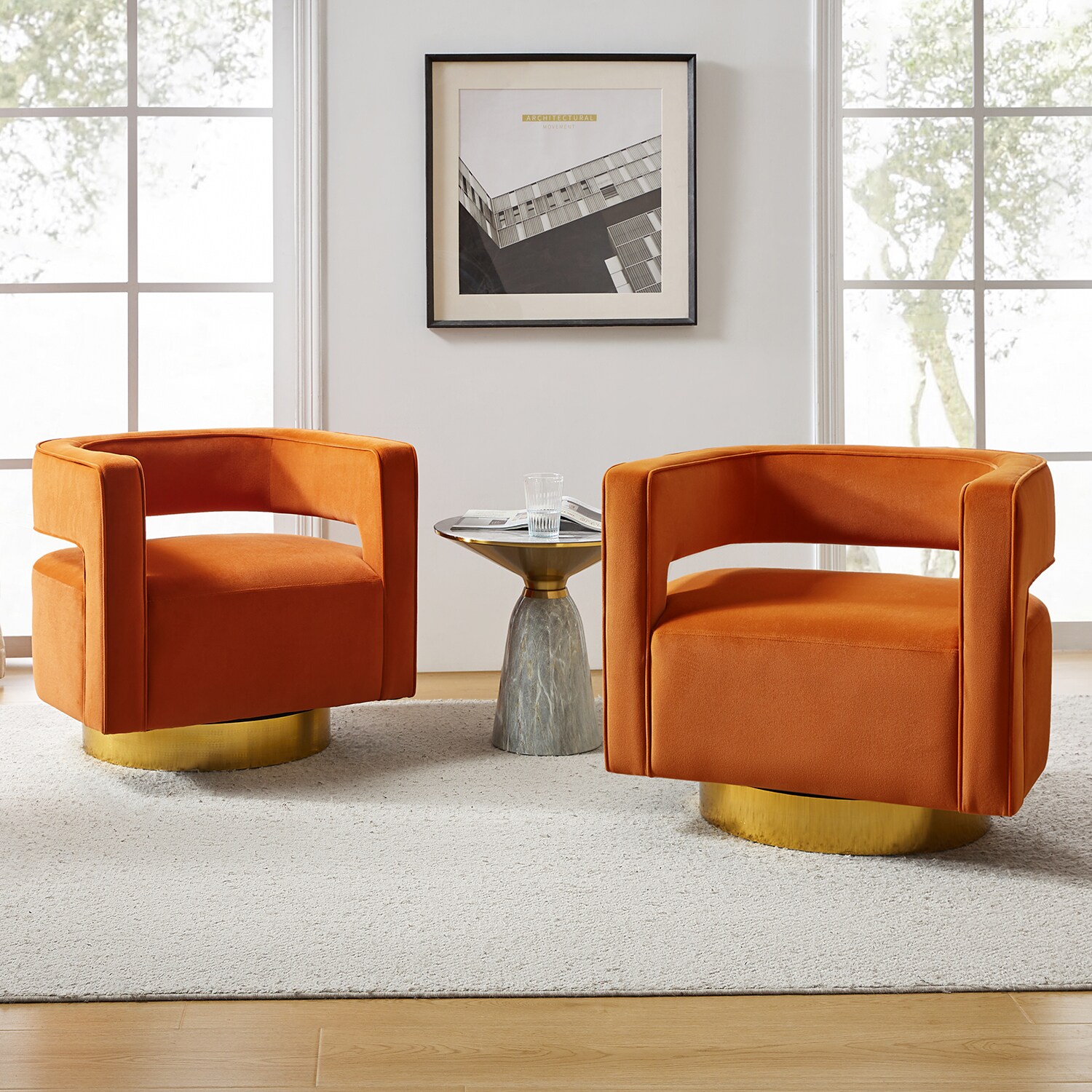 14 Karat Home CHM0141-ORANGE chairs - View #2