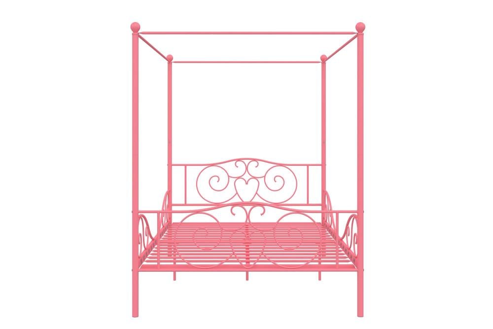 Dhp Pink Full Canopy Bed In The Beds, Pink Twin Canopy Bed