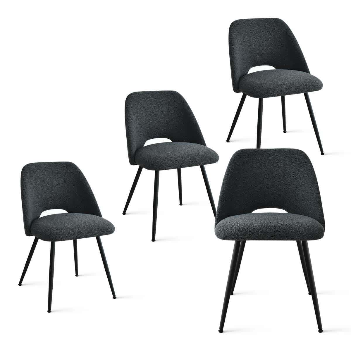Maison Boucle EDWIN-CHR-SBO-CHAR-4 Dining-Chairs - View #2