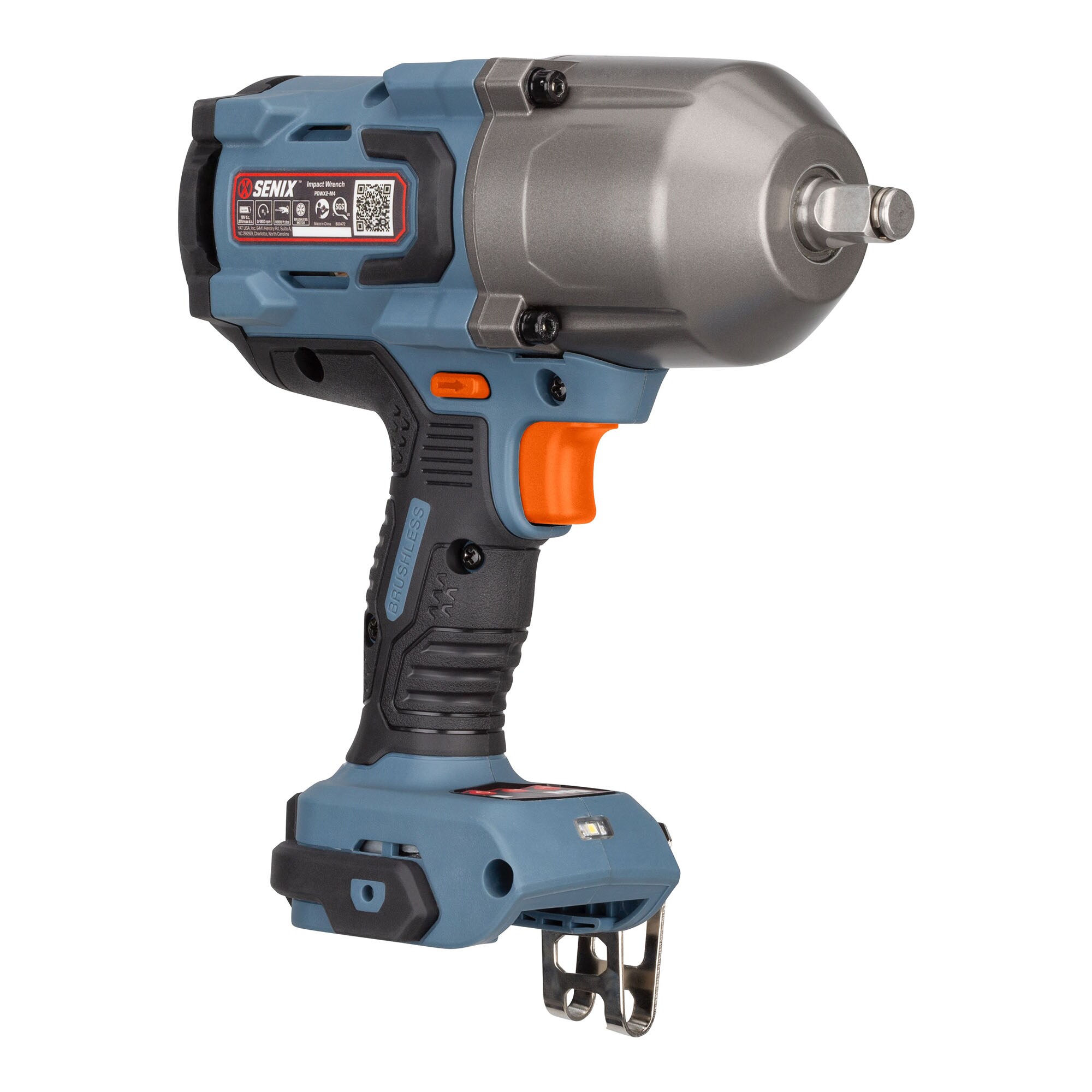 Senix 20 Volt MAX* 1/4-Inch Impact Driver, Brushless Motor (Battery and Charger Included), Blue