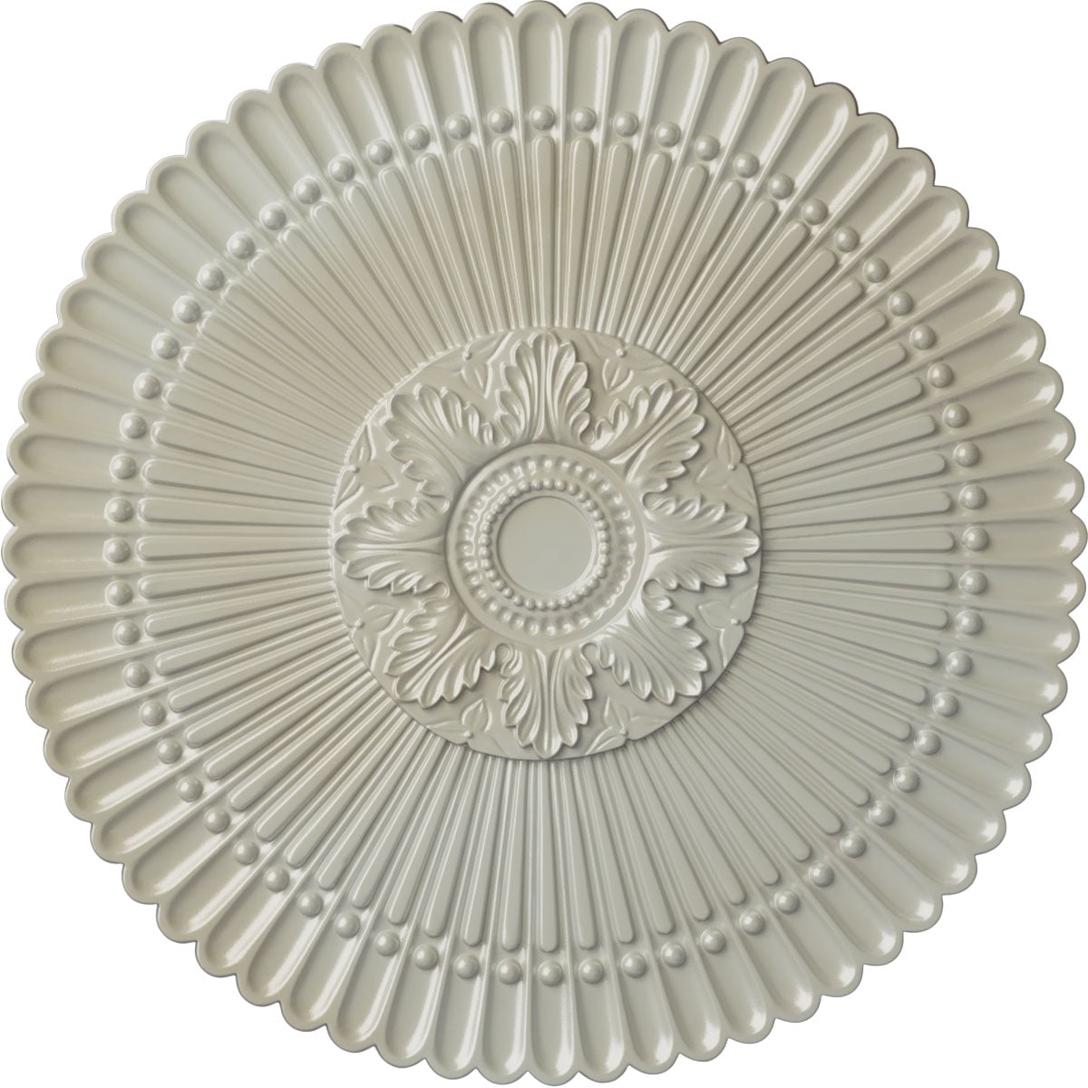 Ekena Millwork CM30NEFBS Nexus 30-in W x 30-in L Painted Flash Blue Polyurethane Whole Ceiling Medallion