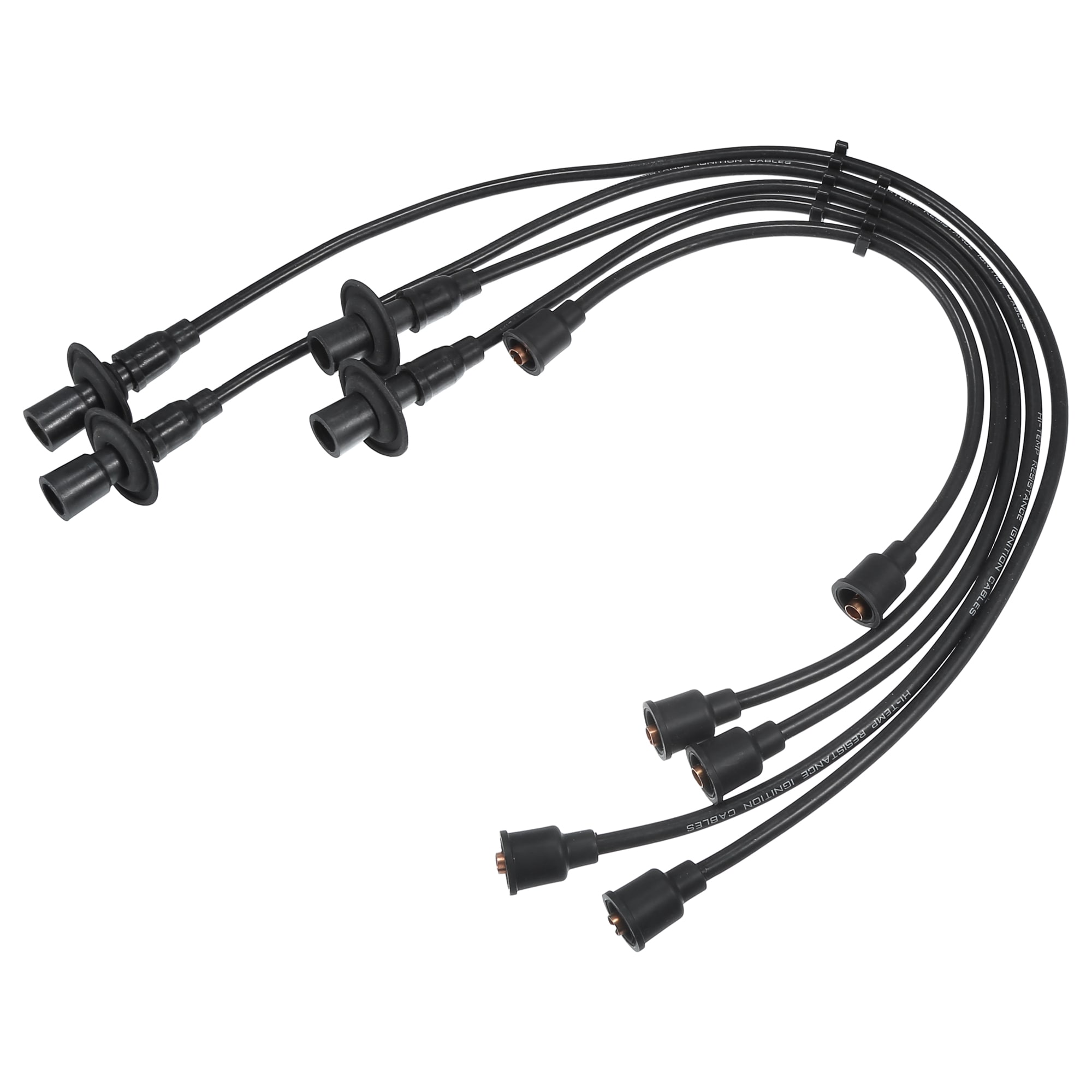 Unique Bargains Car Spark Plug Coil Wires Ignition Coil Harness Cable 7mm Fit for VW Beetle Karmann Ghia 111998031A - Pack of 5