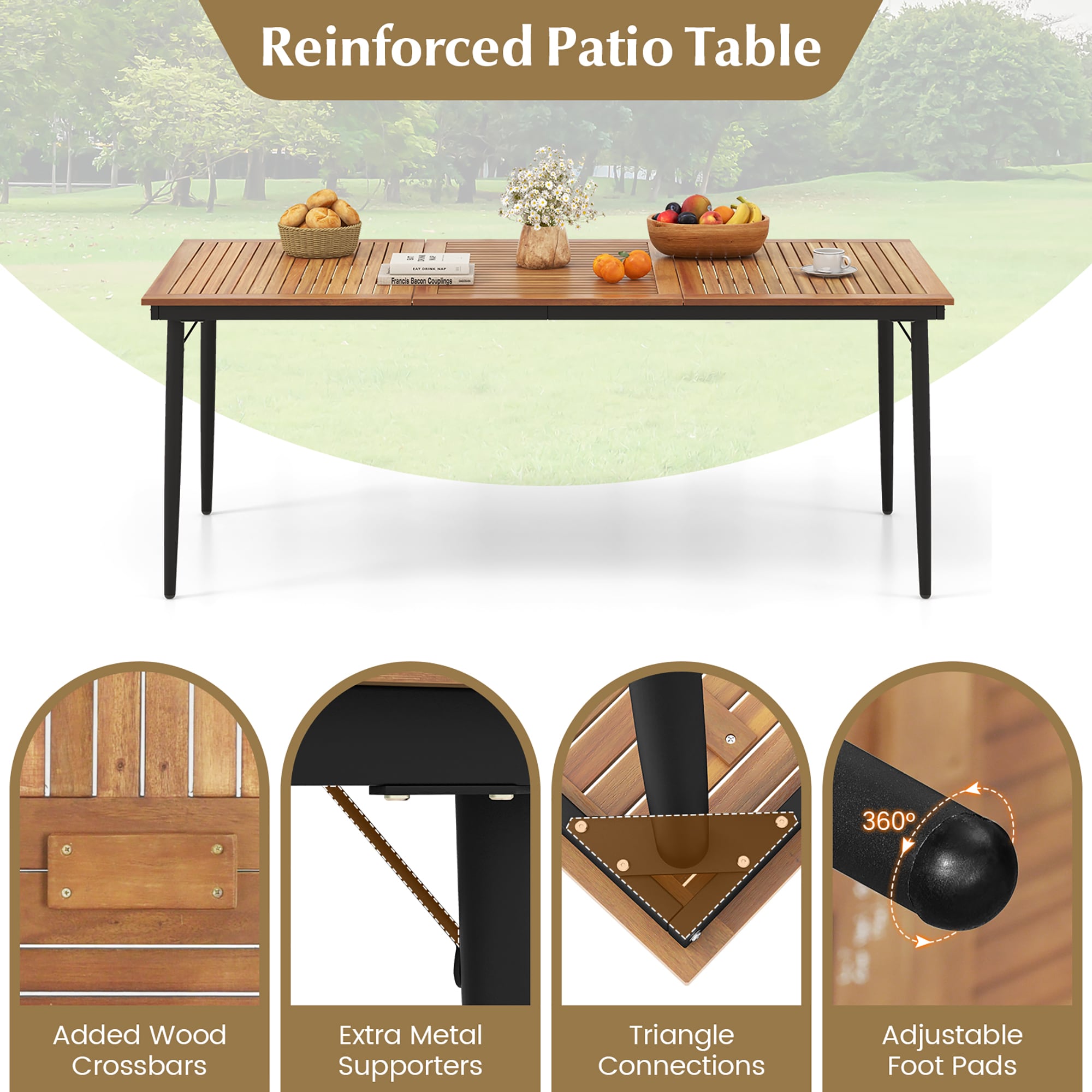Costway HCST00747 Patio-Tables - View #6