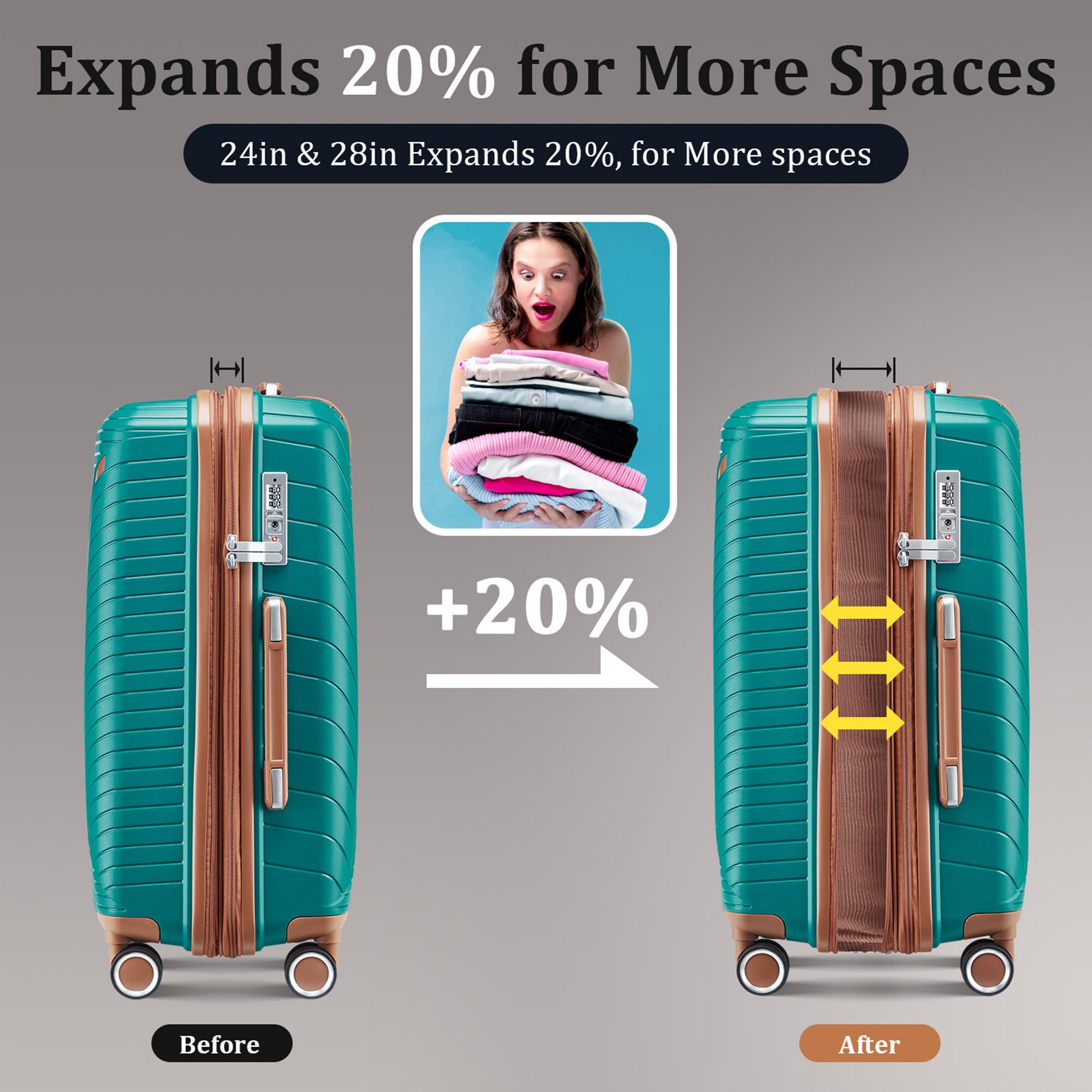 SINOFURN SYD9400023OR Luggage-And-Luggage-Sets - View #9