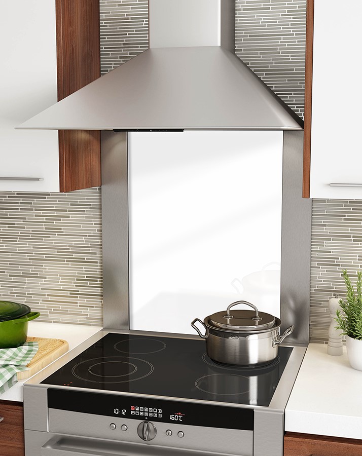 Inoxia 31-in x 30-in Stainless Steel Silver Backsplash Panels in the  Backsplash Panels department at