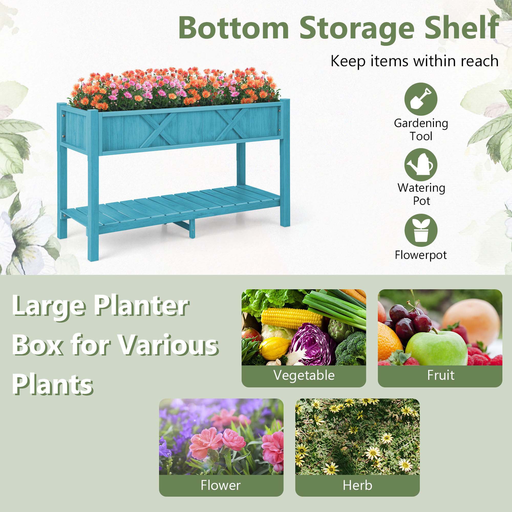 Costway HCST00989 Raised-Garden-Beds - View #3