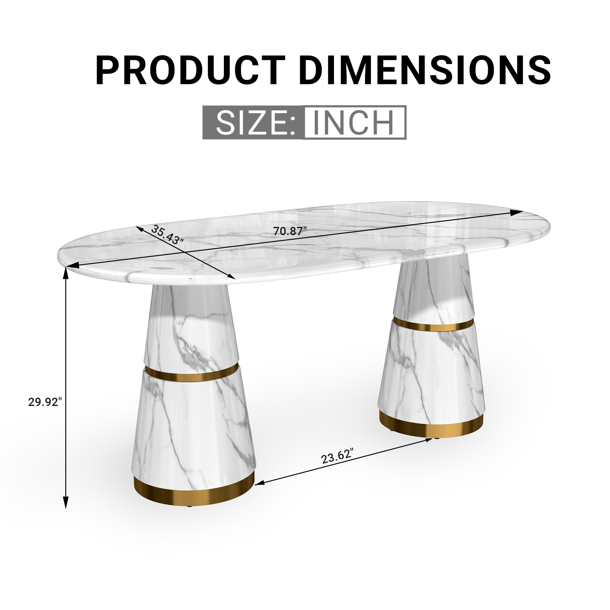 Clihome CL-M-DT-1344B Dining-Tables - View #9