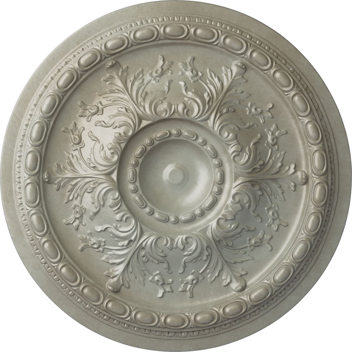 Ekena Millwork CM28STFLS Stockport 28-in W x 28-in L Painted Flash Gold Polyurethane Whole Ceiling Medallion