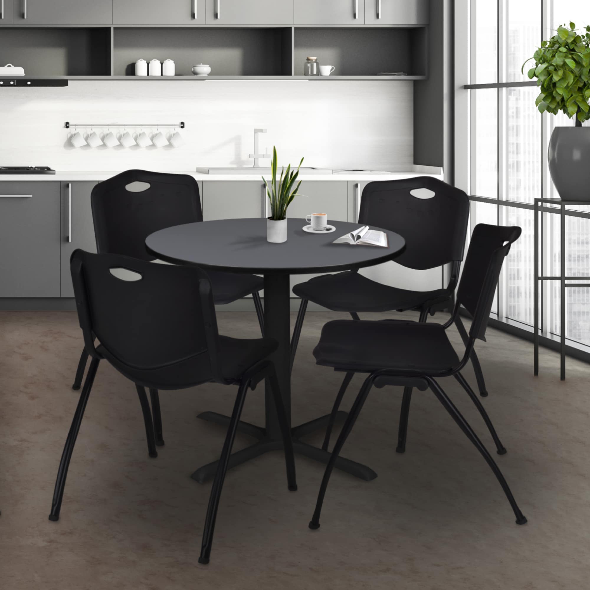 Regency TB30RNDGY47BK Office-Tables - View #9