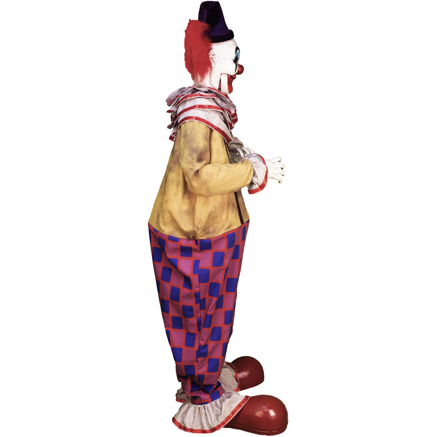 Haunted Hill Farm 6.5-ft Freestanding Talking Lighted Clown Animatronic ...